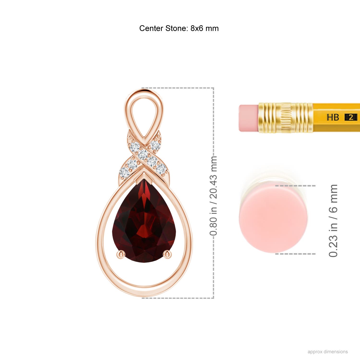 AA - Garnet / 1.34 CT / 14 KT Rose Gold