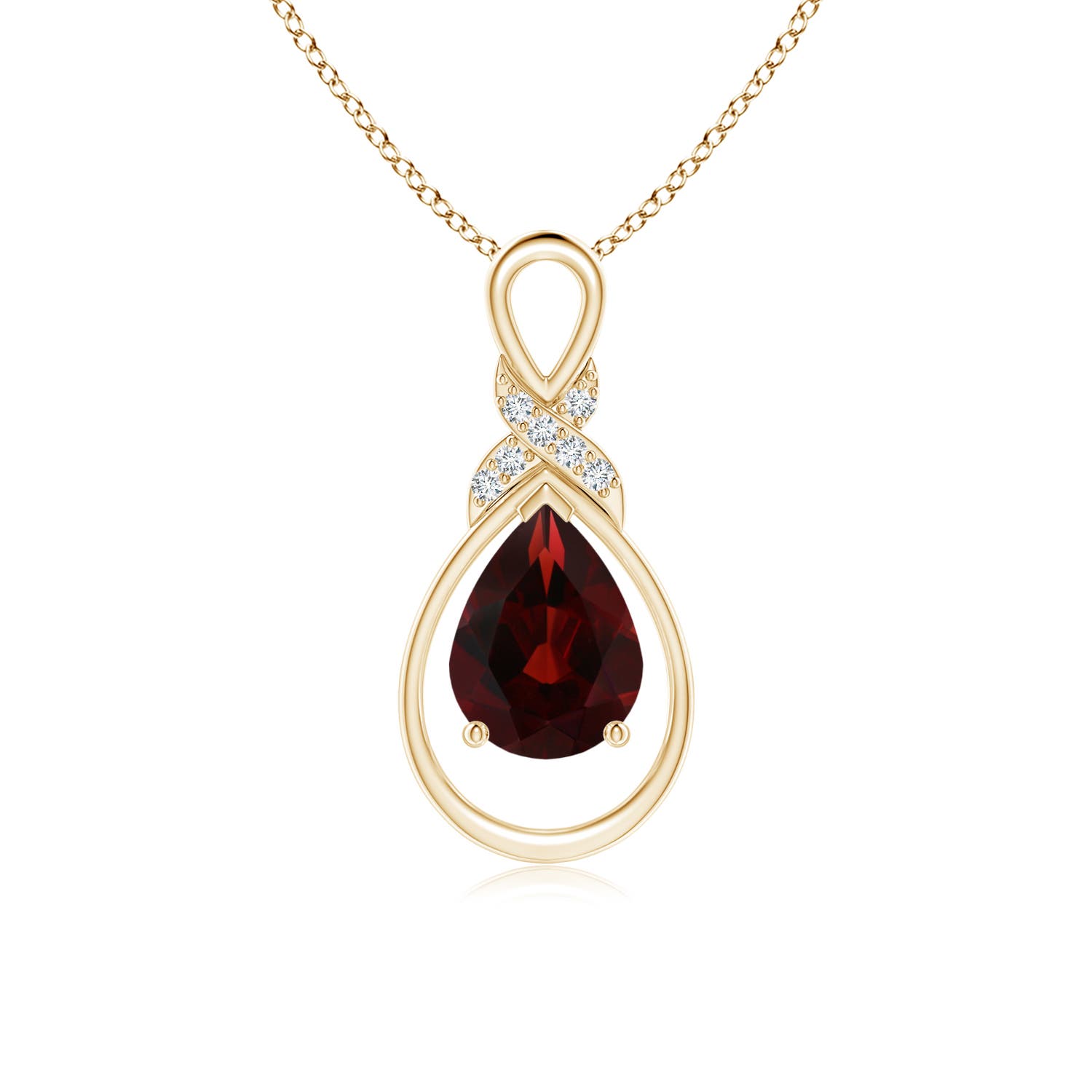 AA - Garnet / 1.34 CT / 14 KT Yellow Gold