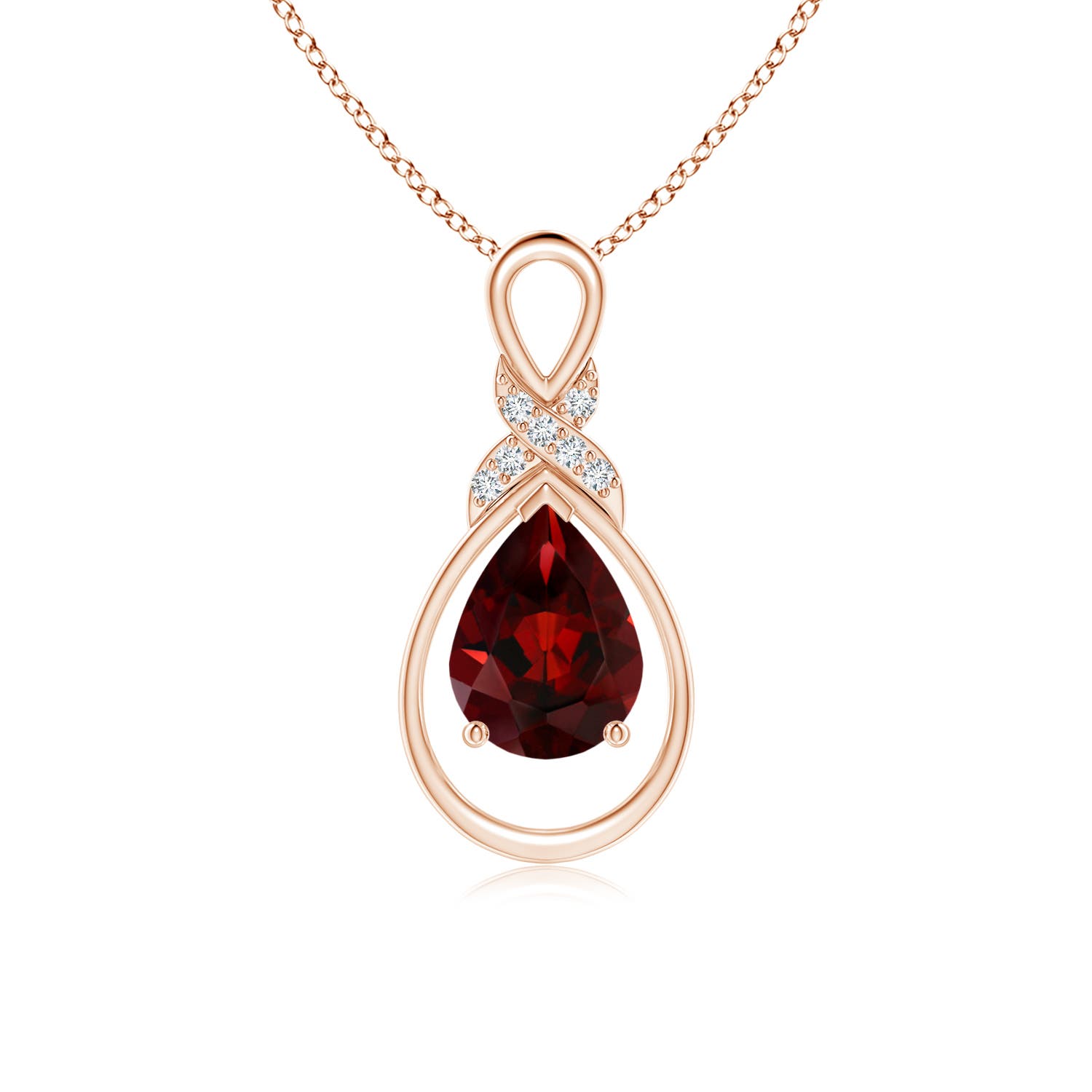 AAA - Garnet / 1.34 CT / 14 KT Rose Gold