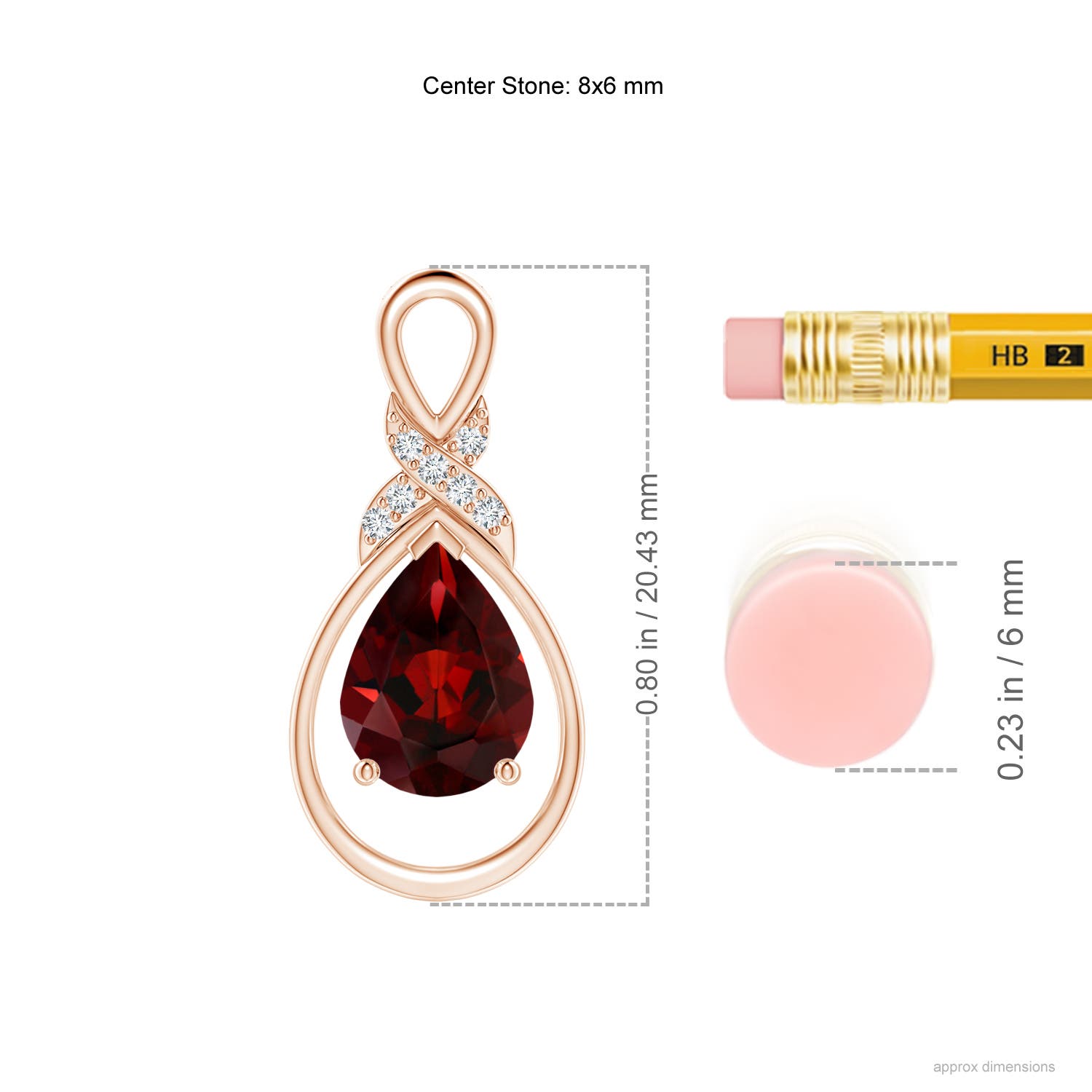 AAA - Garnet / 1.34 CT / 14 KT Rose Gold