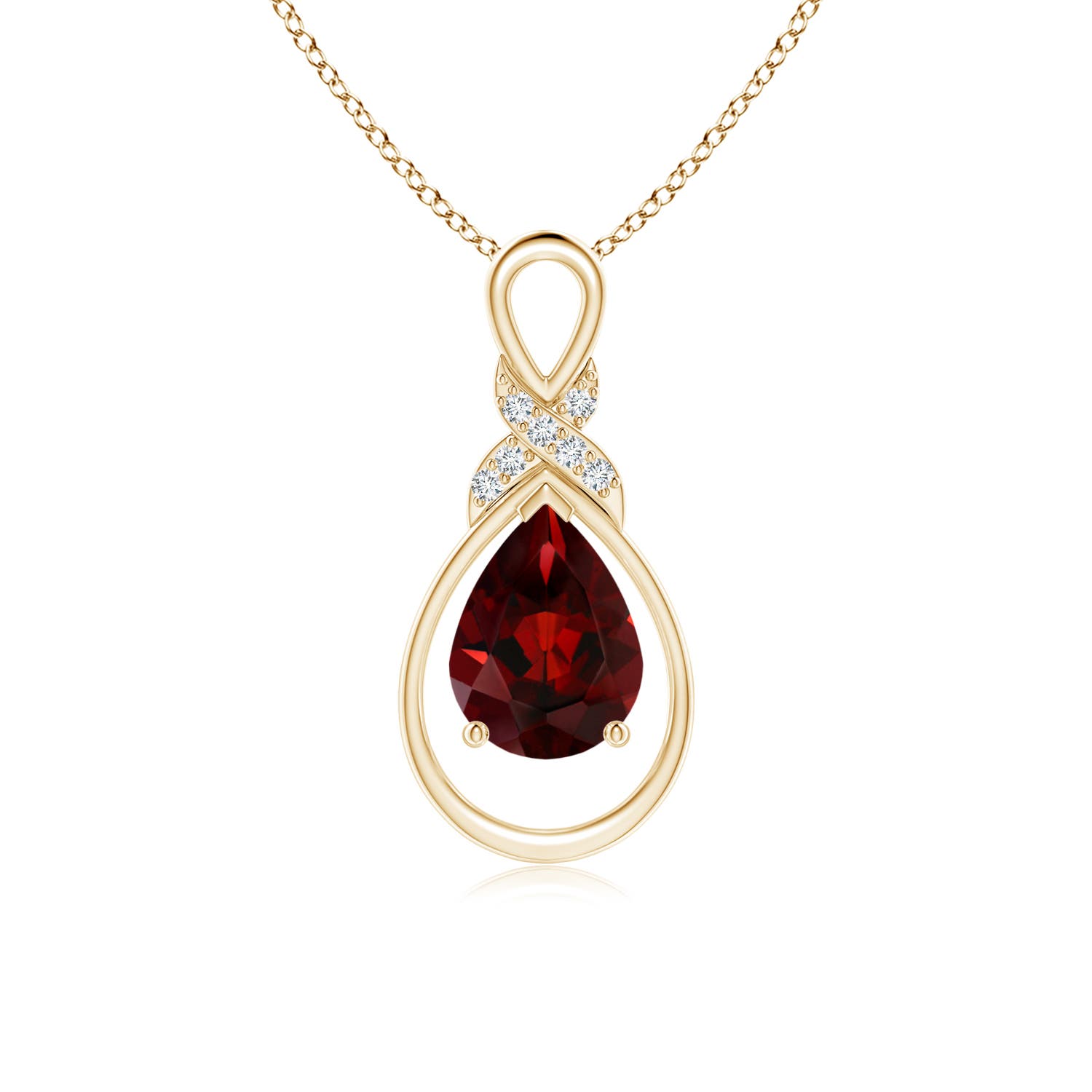 AAA - Garnet / 1.34 CT / 14 KT Yellow Gold