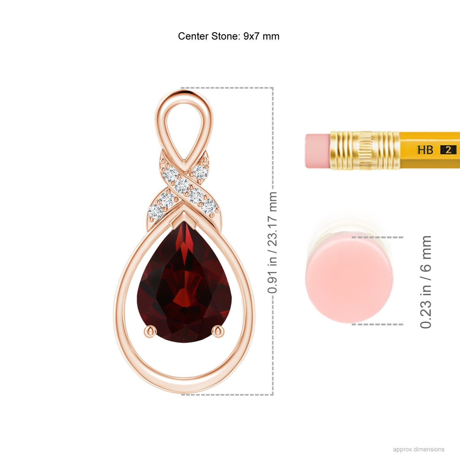 AA - Garnet / 1.84 CT / 14 KT Rose Gold