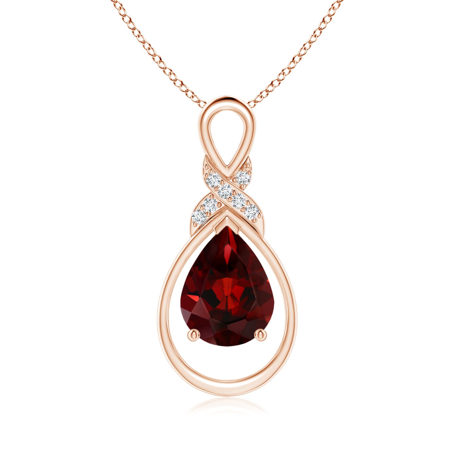 AAA - Garnet / 1.84 CT / 14 KT Rose Gold