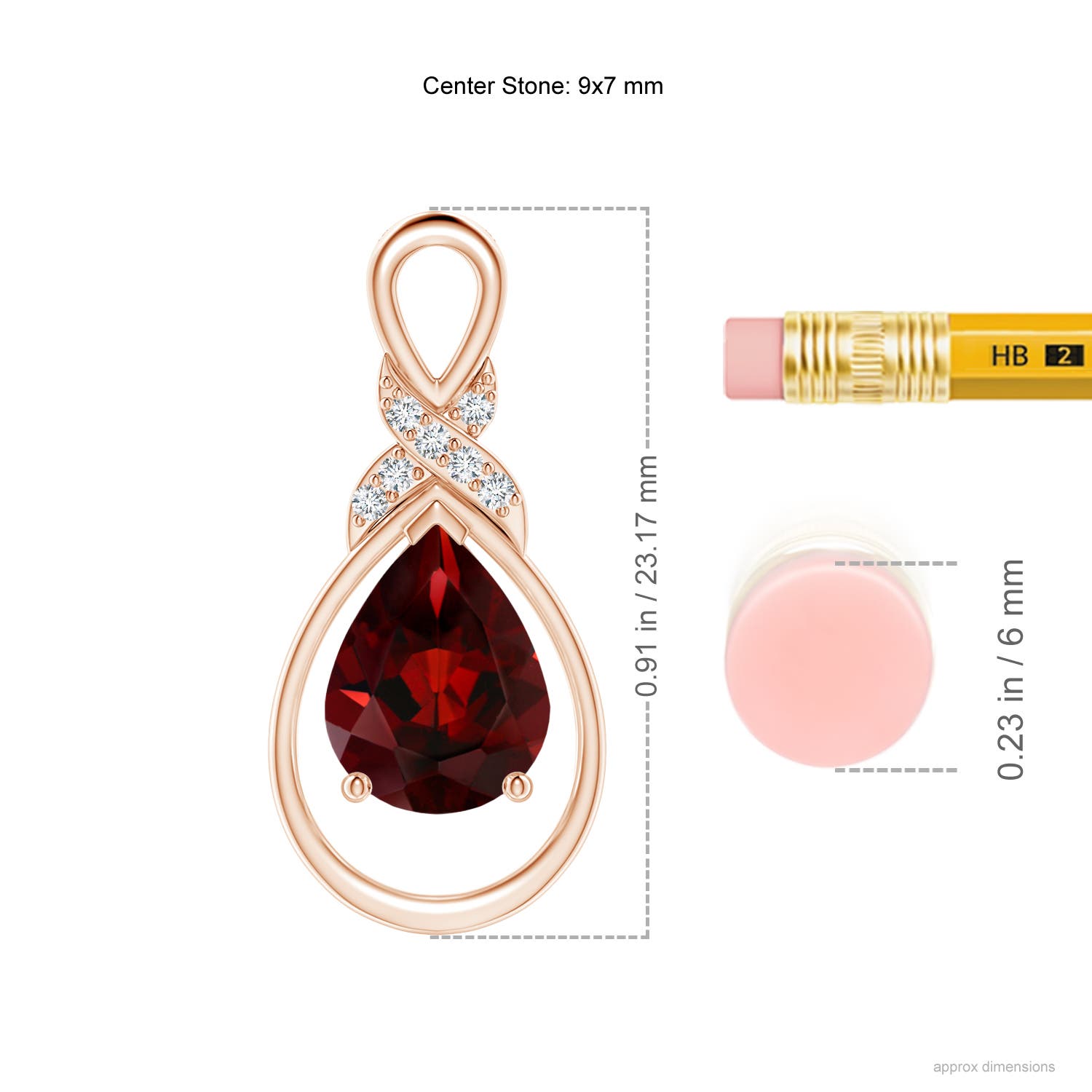 AAA - Garnet / 1.84 CT / 14 KT Rose Gold