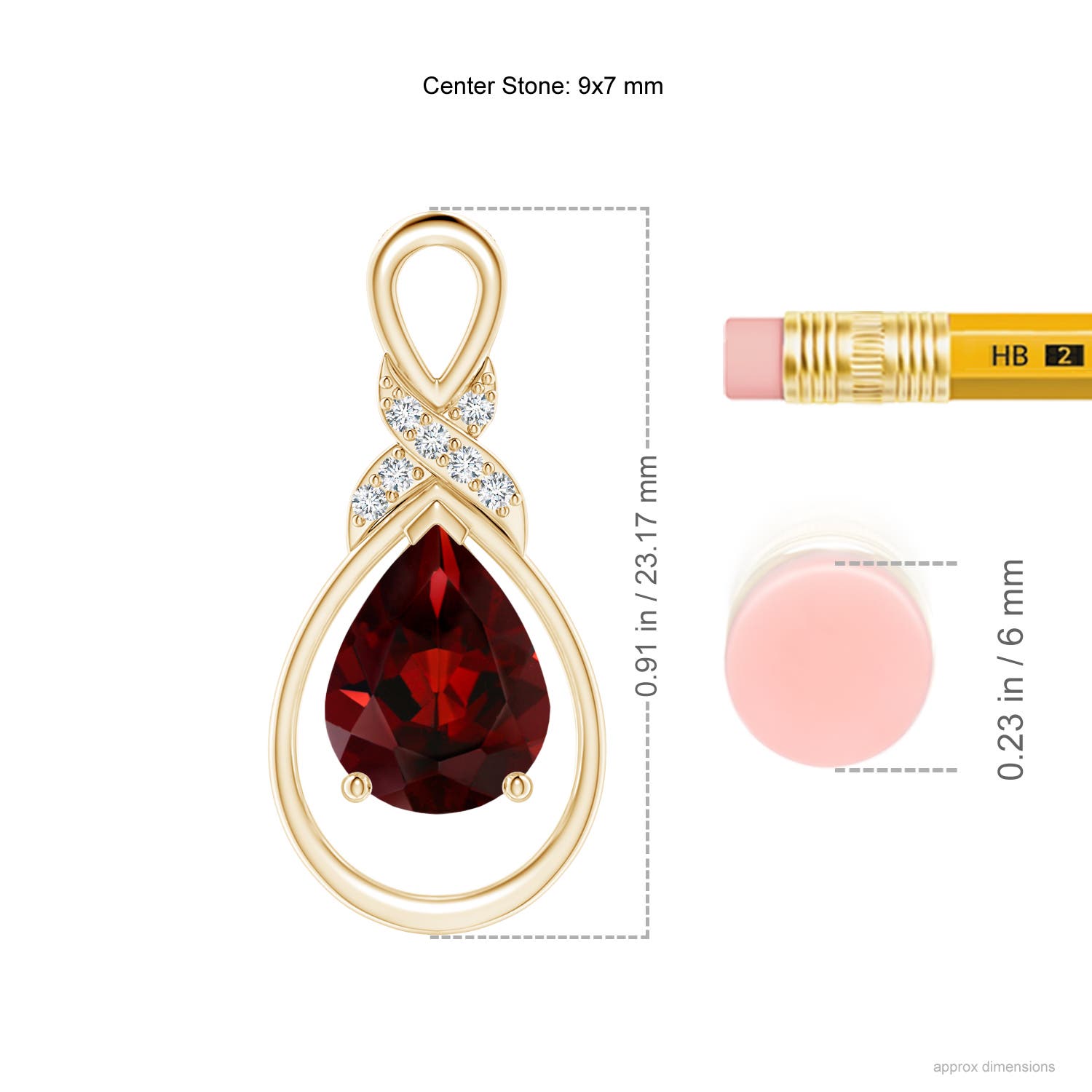 AAA - Garnet / 1.84 CT / 14 KT Yellow Gold