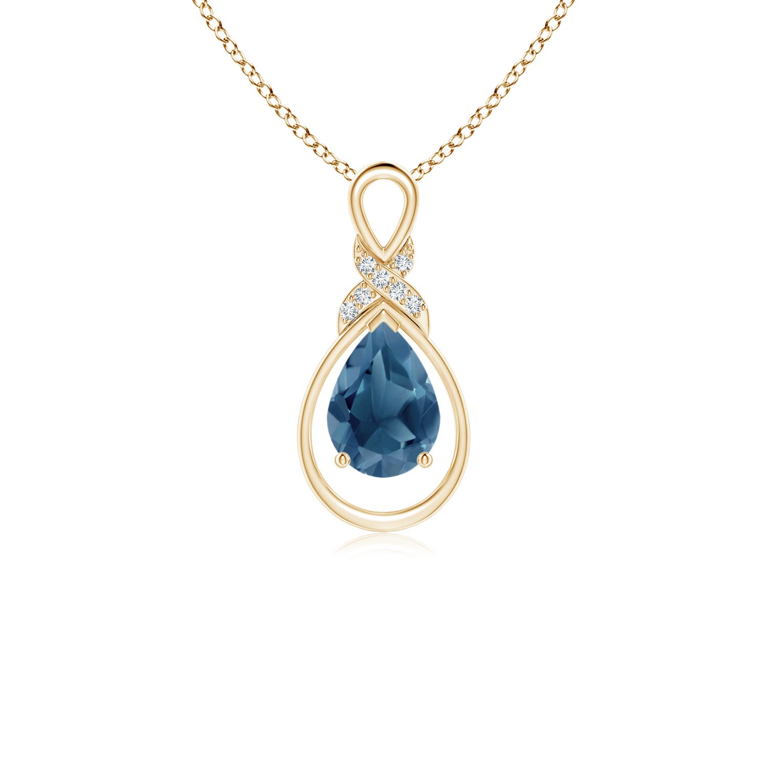 A - London Blue Topaz / 0.82 CT / 14 KT Yellow Gold