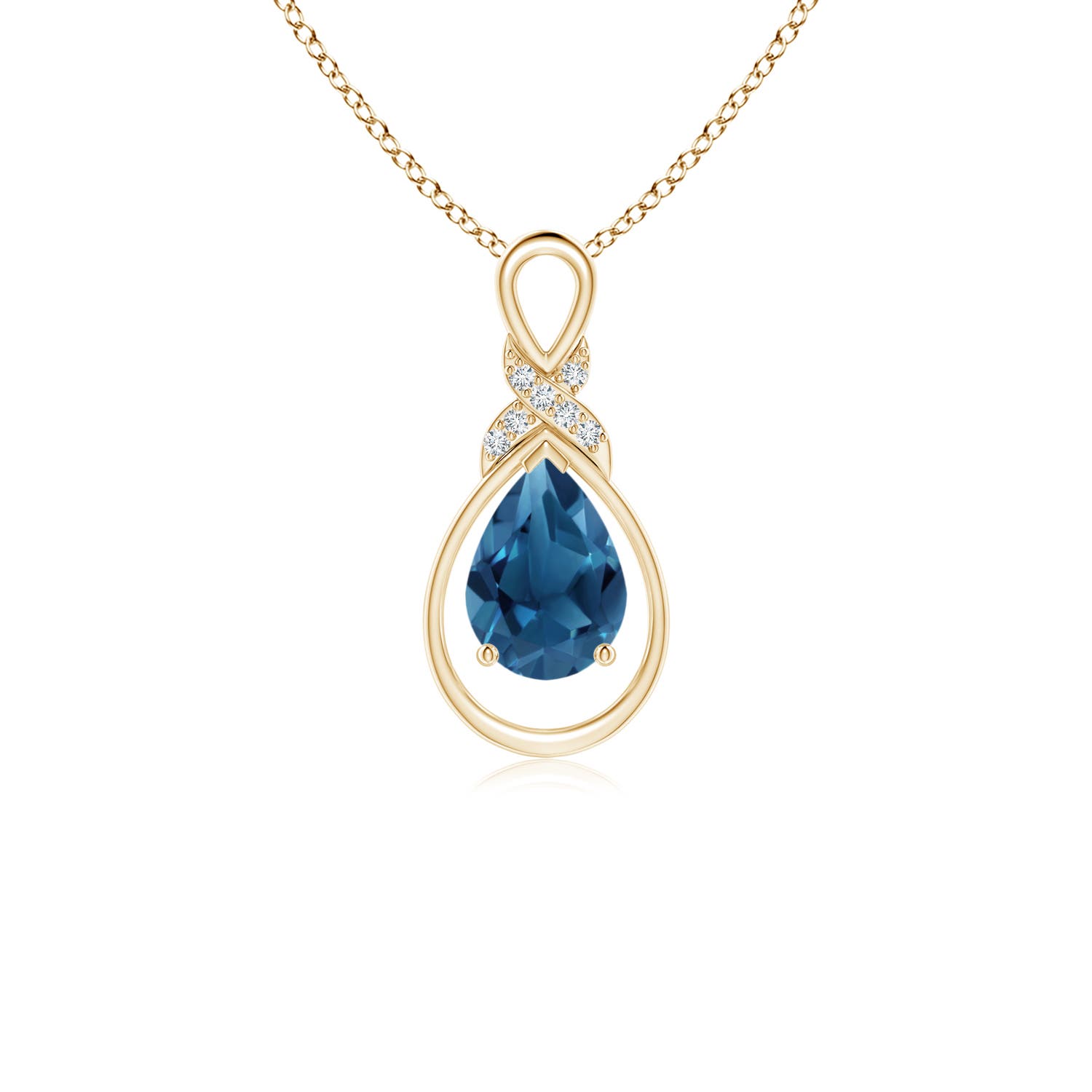 AA - London Blue Topaz / 0.82 CT / 14 KT Yellow Gold