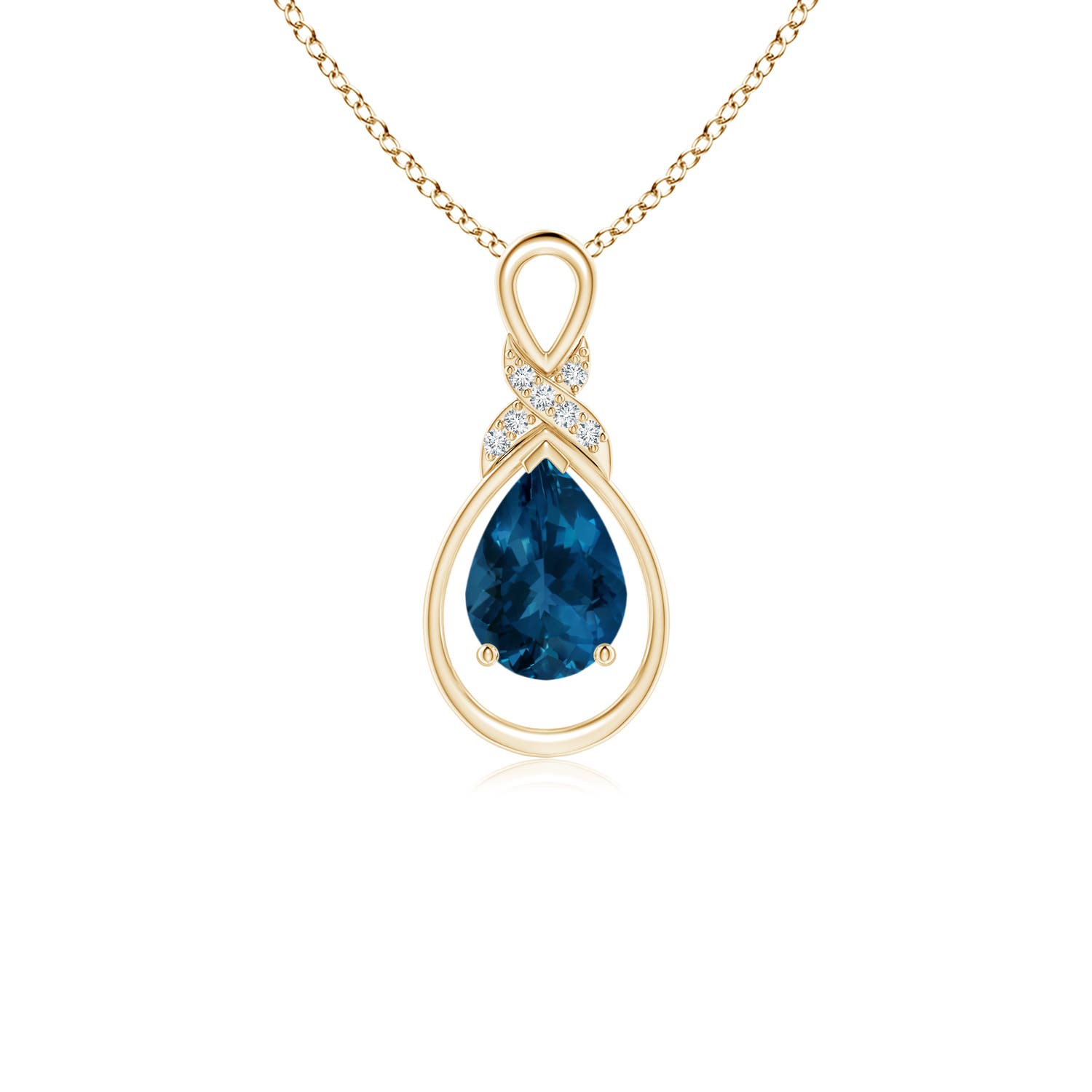 AAA - London Blue Topaz / 0.82 CT / 14 KT Yellow Gold