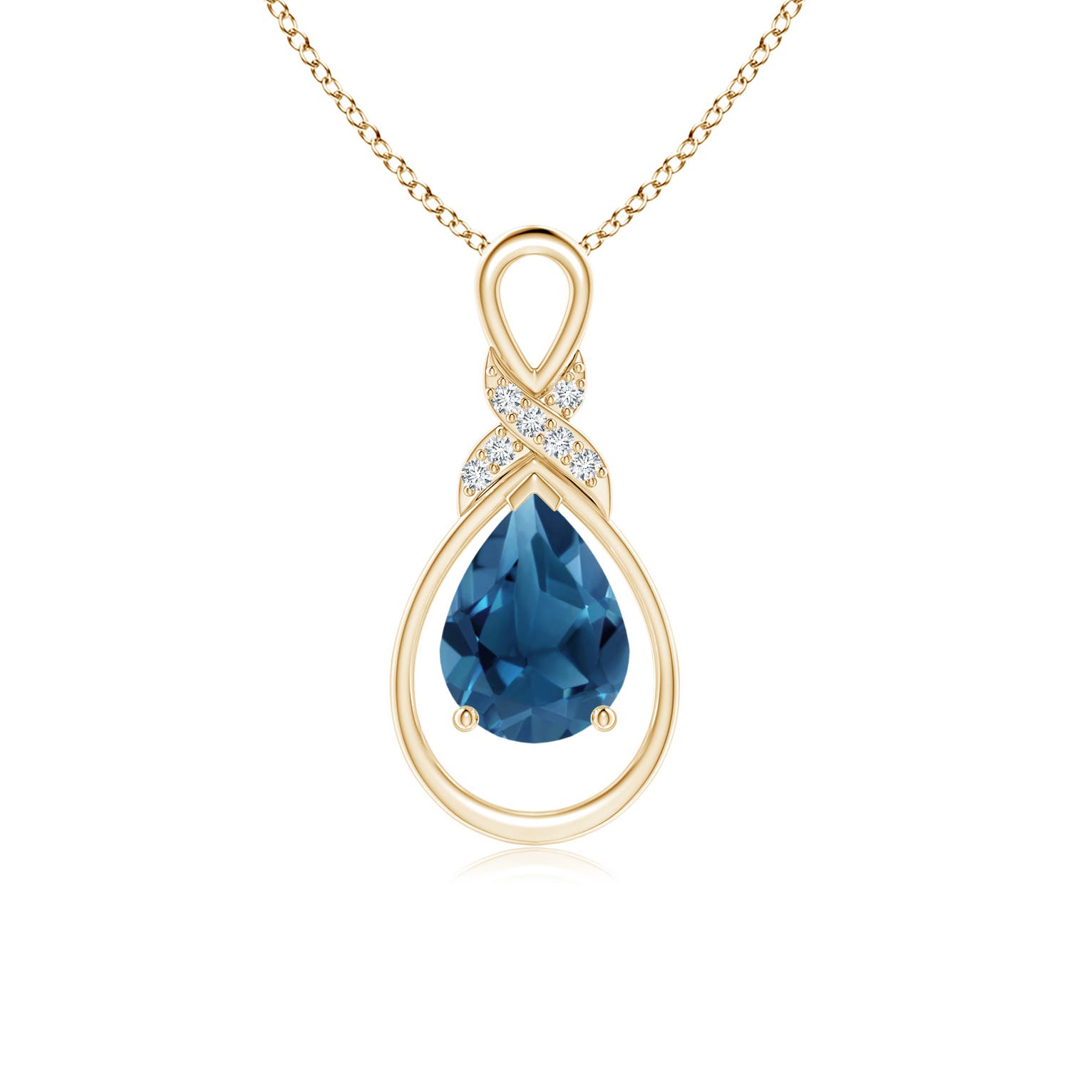 AA - London Blue Topaz / 1.29 CT / 14 KT Yellow Gold