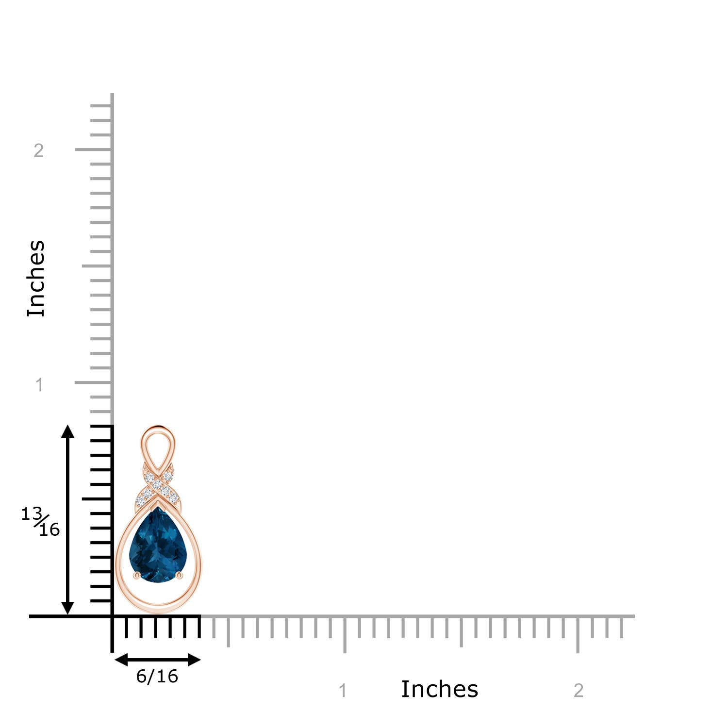 AAA - London Blue Topaz / 1.29 CT / 14 KT Rose Gold