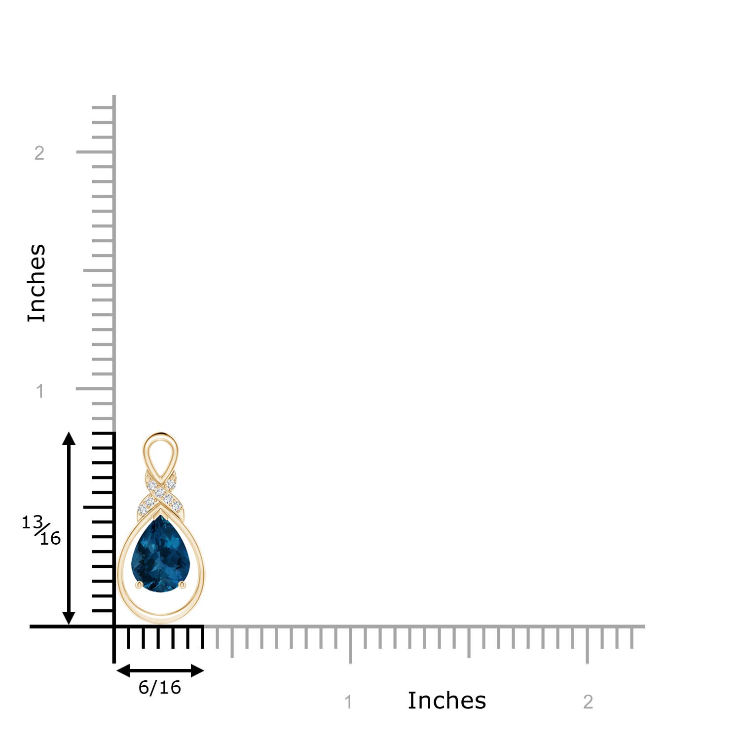 AAA - London Blue Topaz / 1.29 CT / 14 KT Yellow Gold