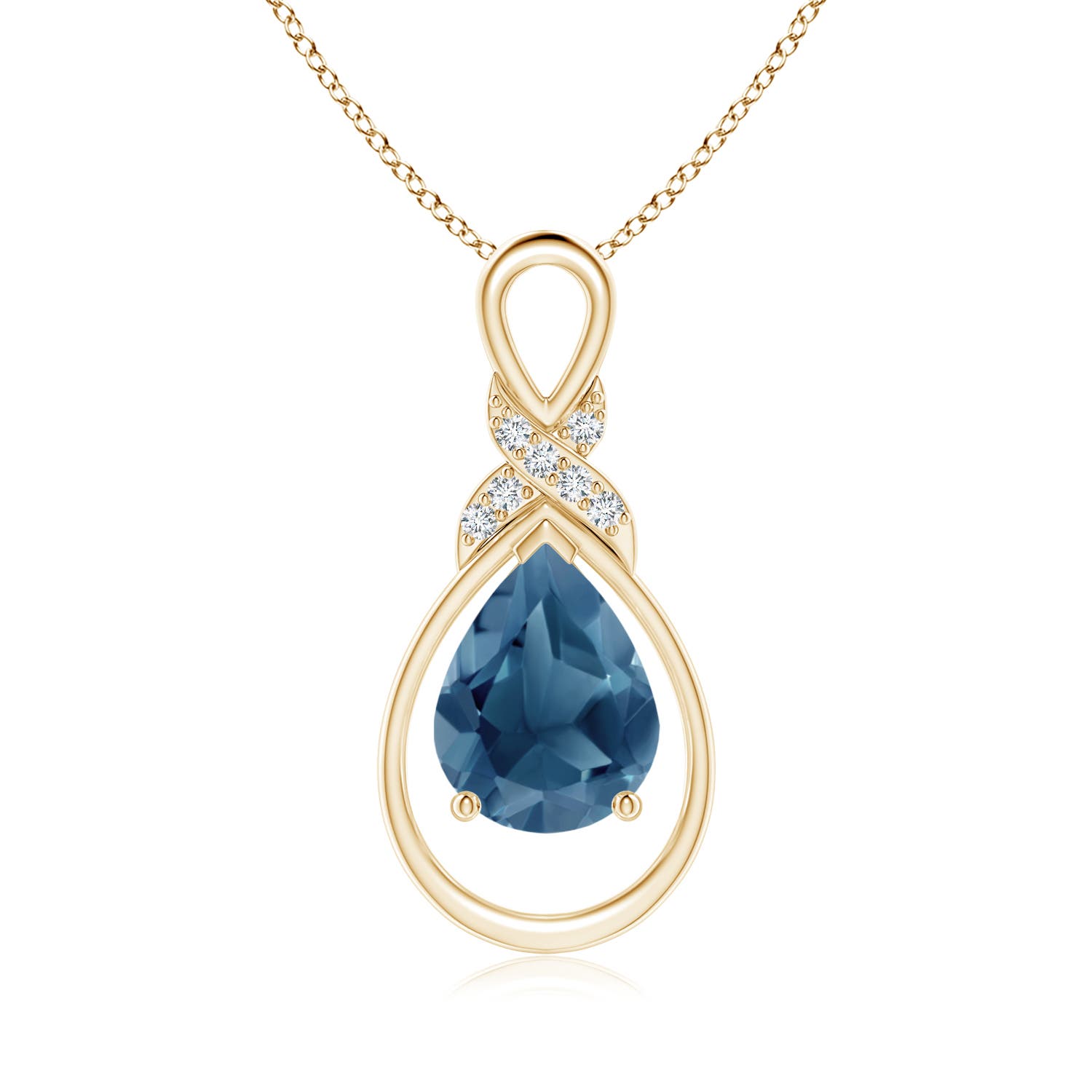 A - London Blue Topaz / 1.94 CT / 14 KT Yellow Gold