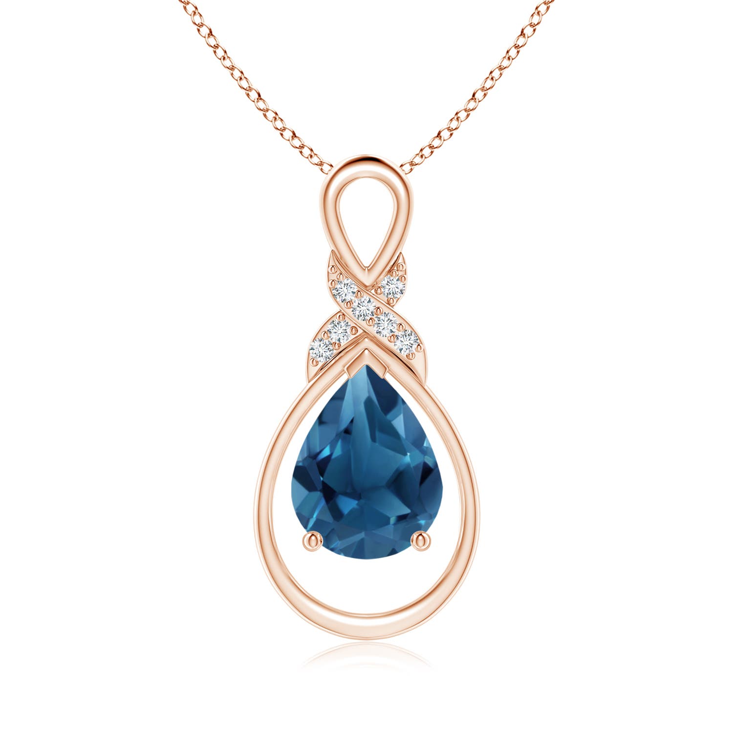 AA - London Blue Topaz / 1.94 CT / 14 KT Rose Gold