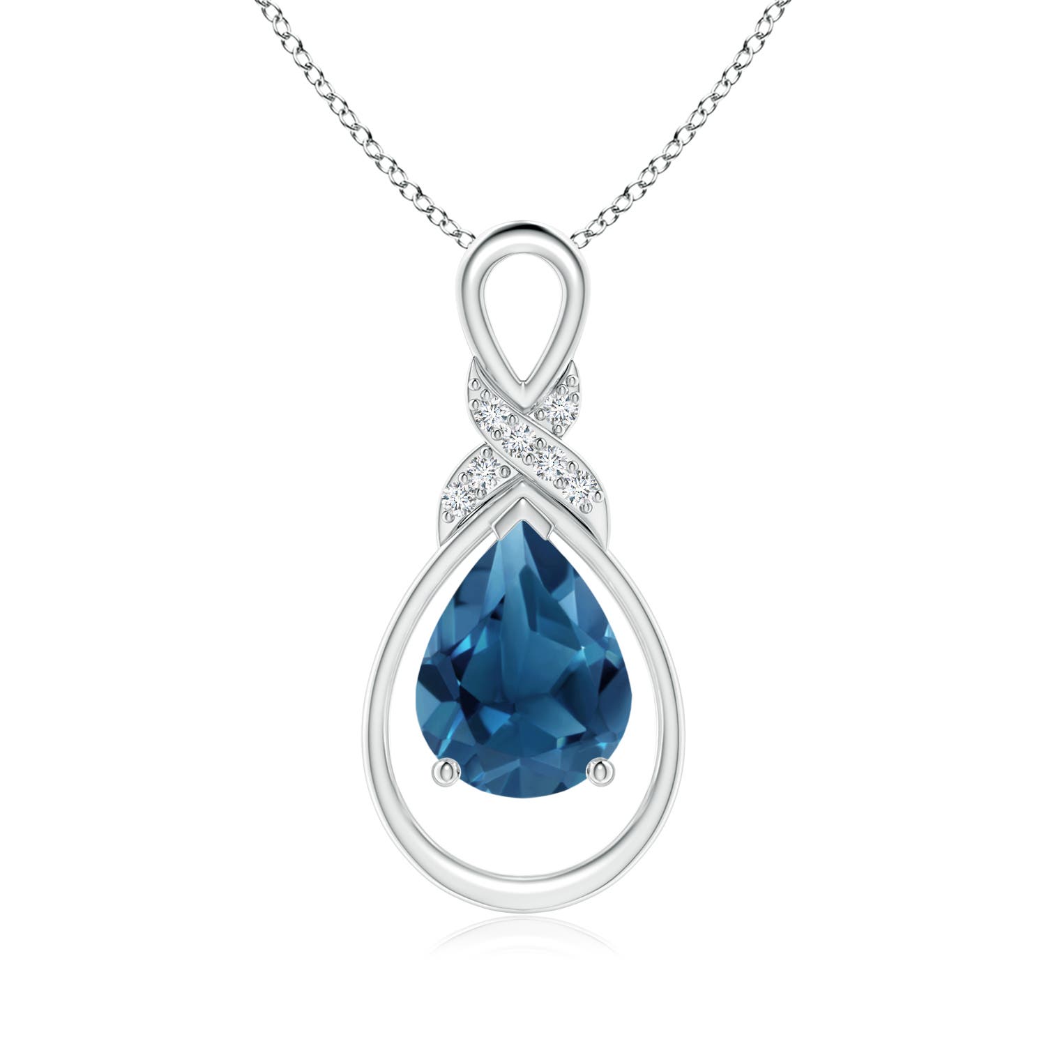 AA - London Blue Topaz / 1.94 CT / 14 KT White Gold