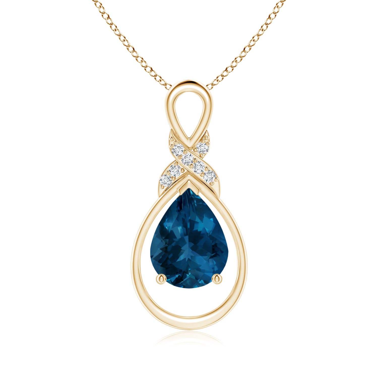 AAA - London Blue Topaz / 1.94 CT / 14 KT Yellow Gold