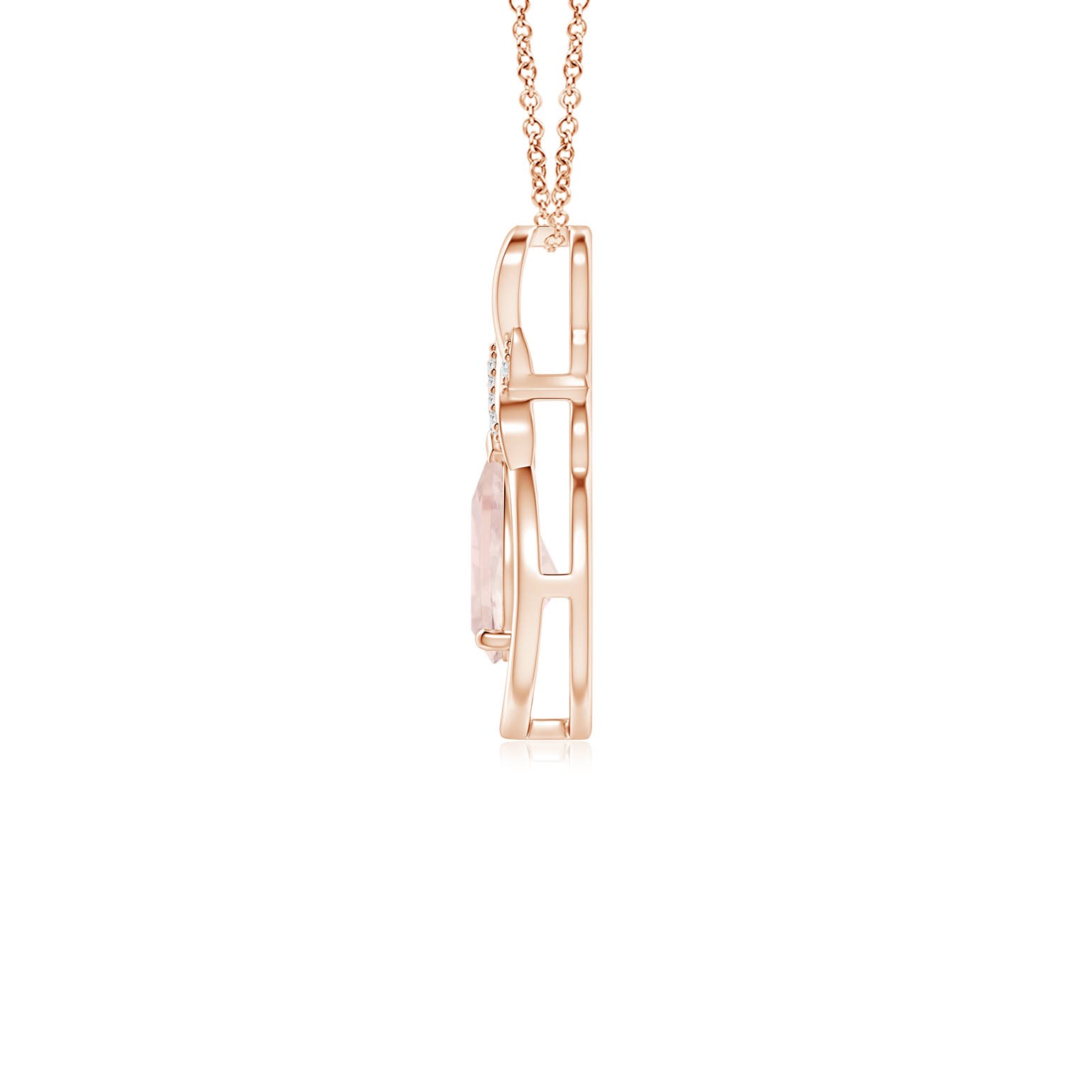 A - Morganite / 0.62 CT / 14 KT Rose Gold