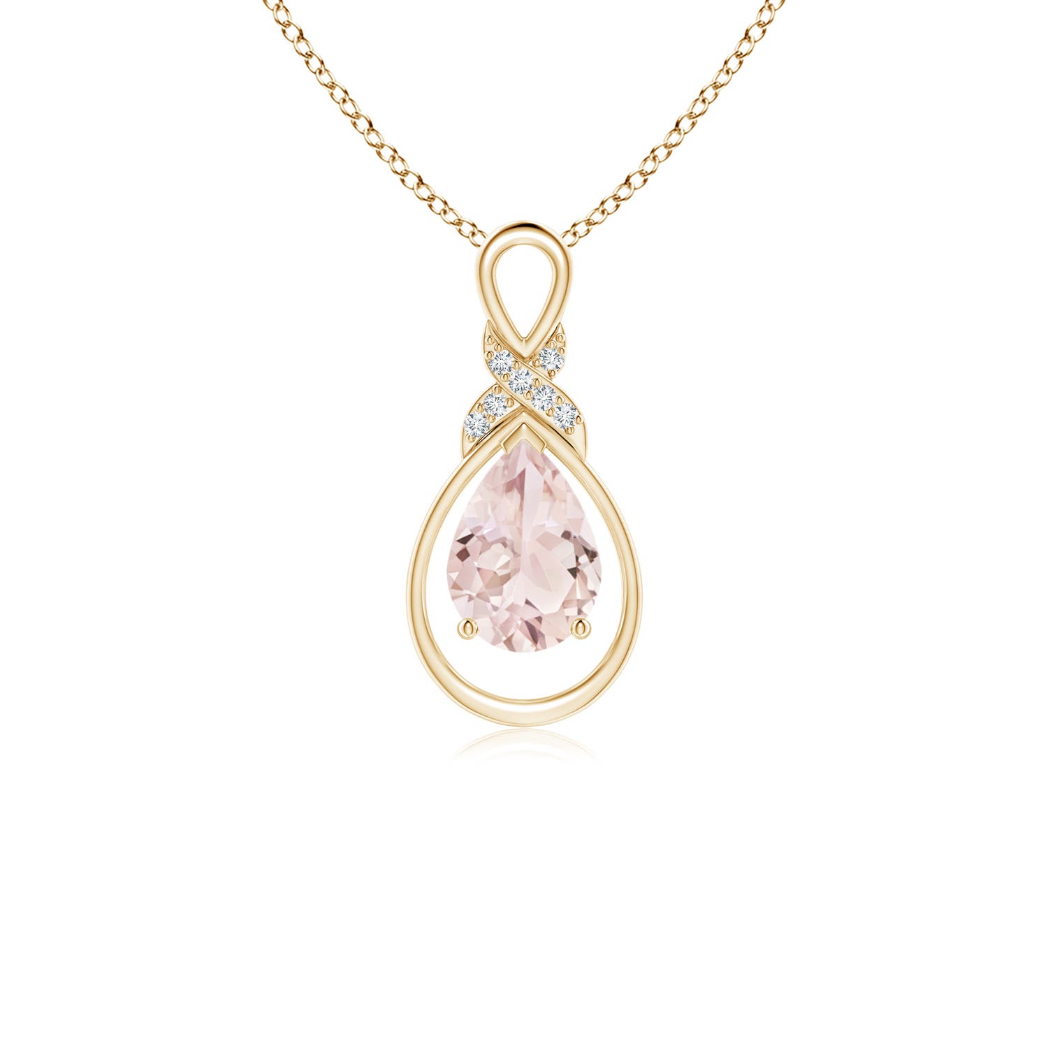 A - Morganite / 0.62 CT / 14 KT Yellow Gold