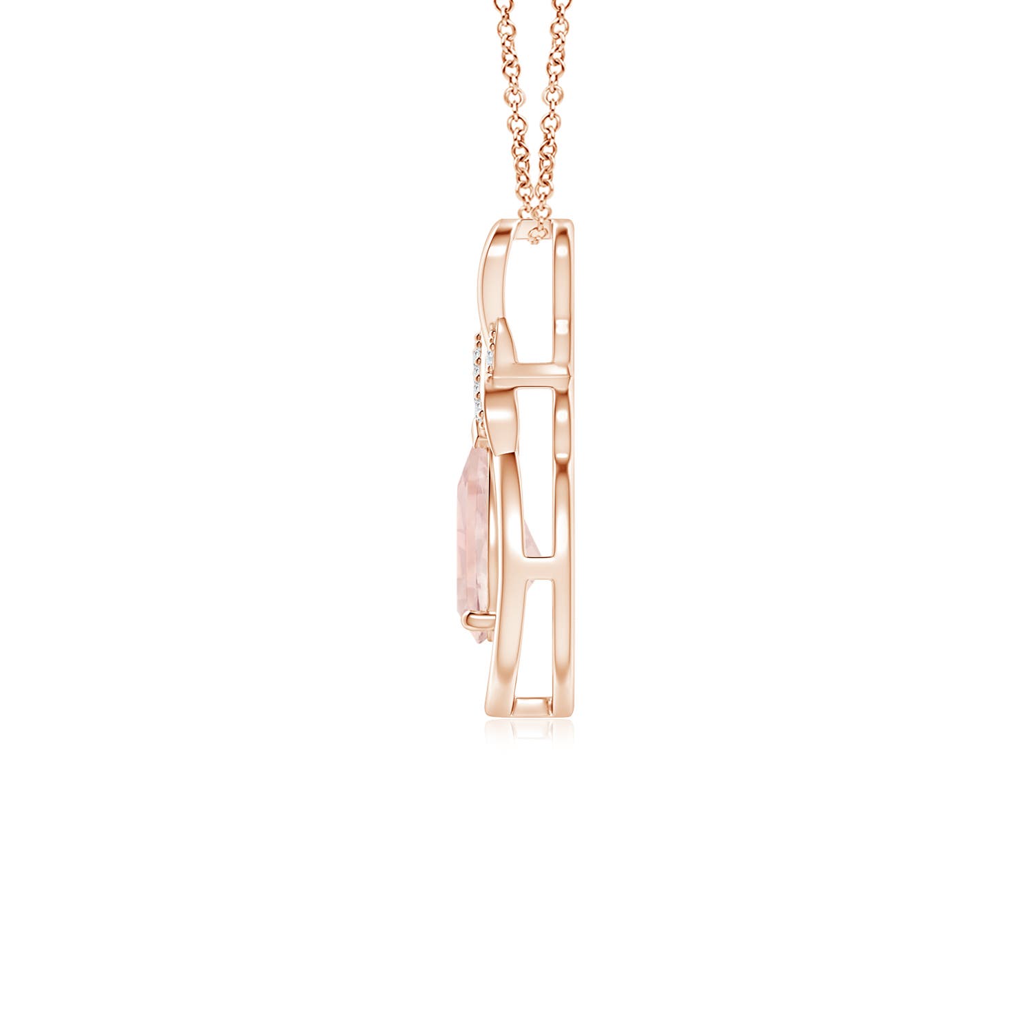 AA - Morganite / 0.62 CT / 14 KT Rose Gold