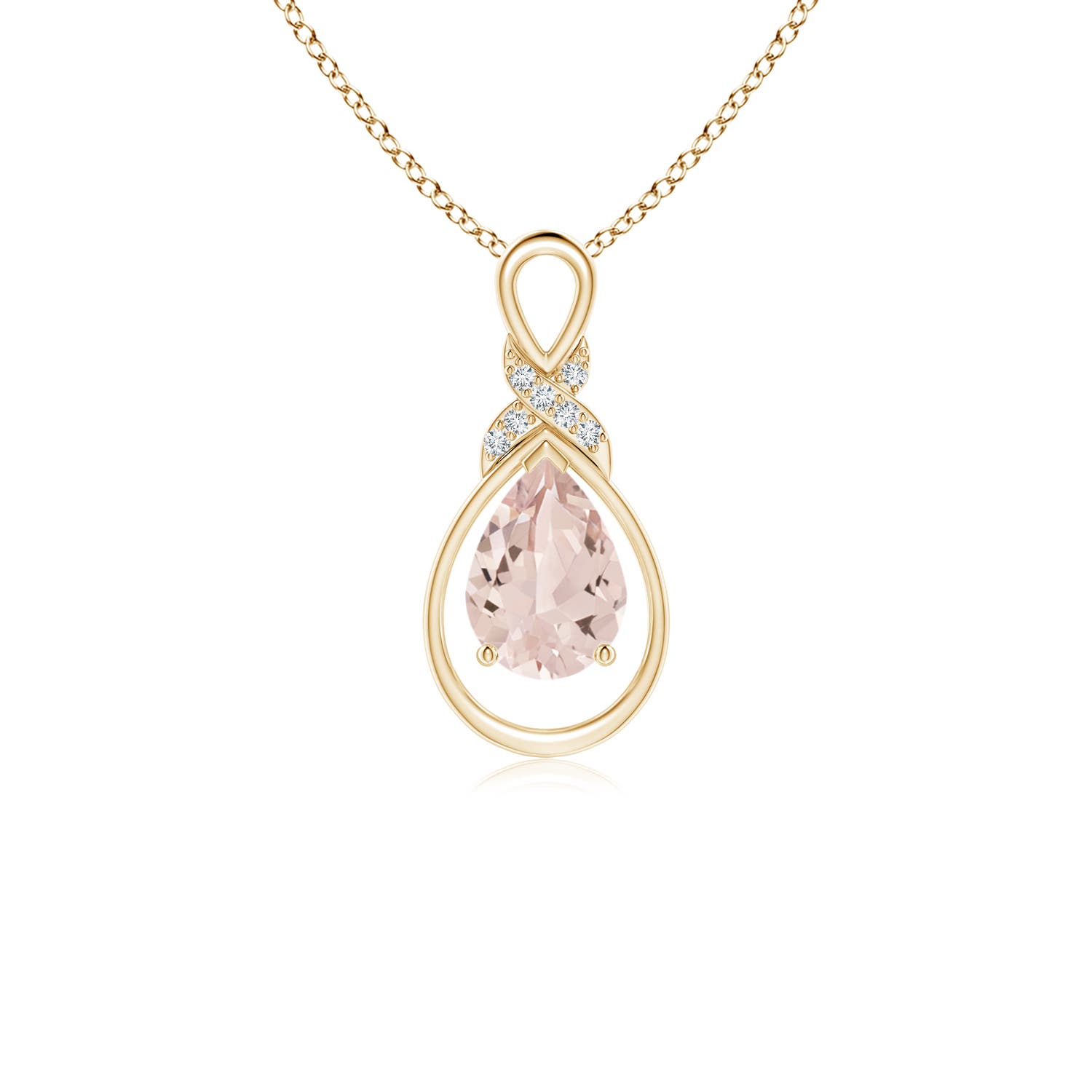 AA - Morganite / 0.62 CT / 14 KT Yellow Gold