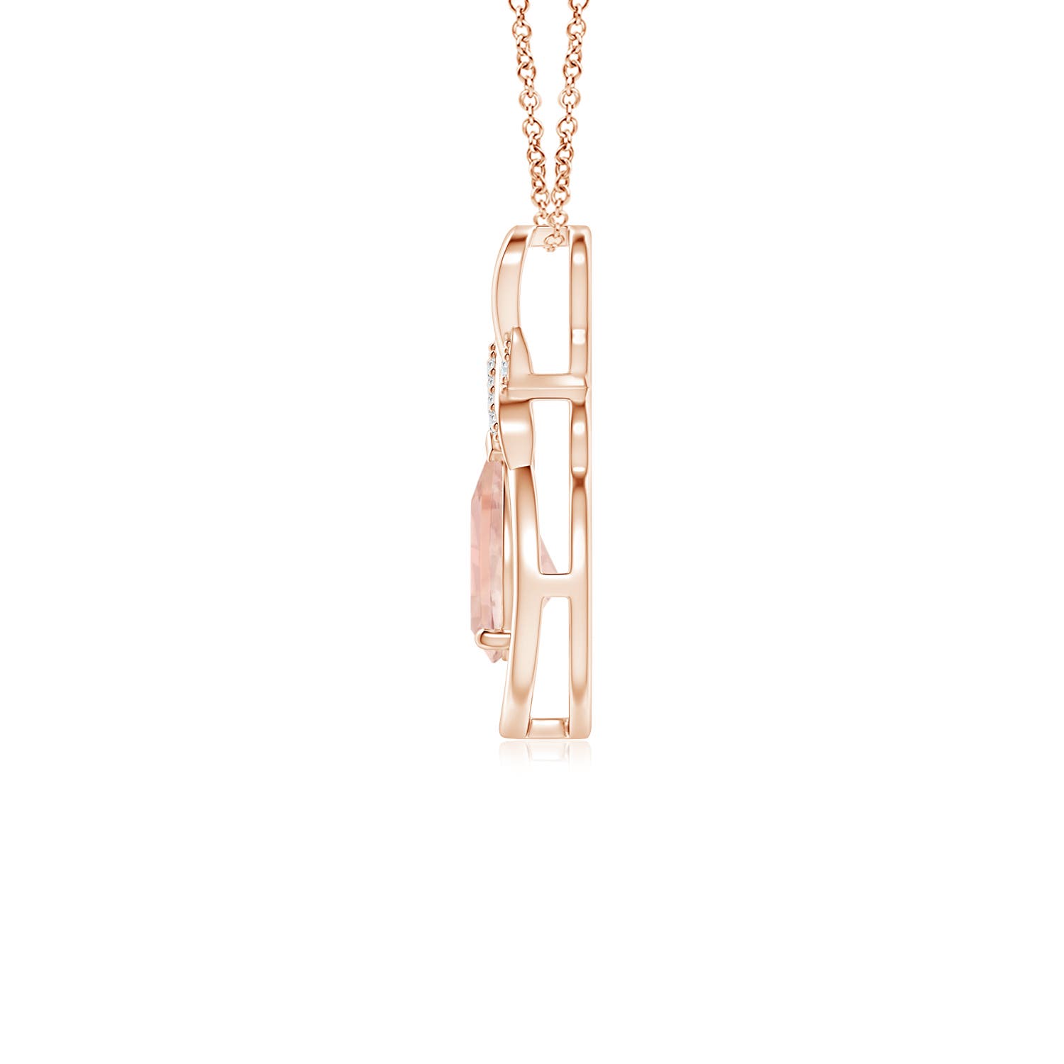 AAA - Morganite / 0.62 CT / 14 KT Rose Gold