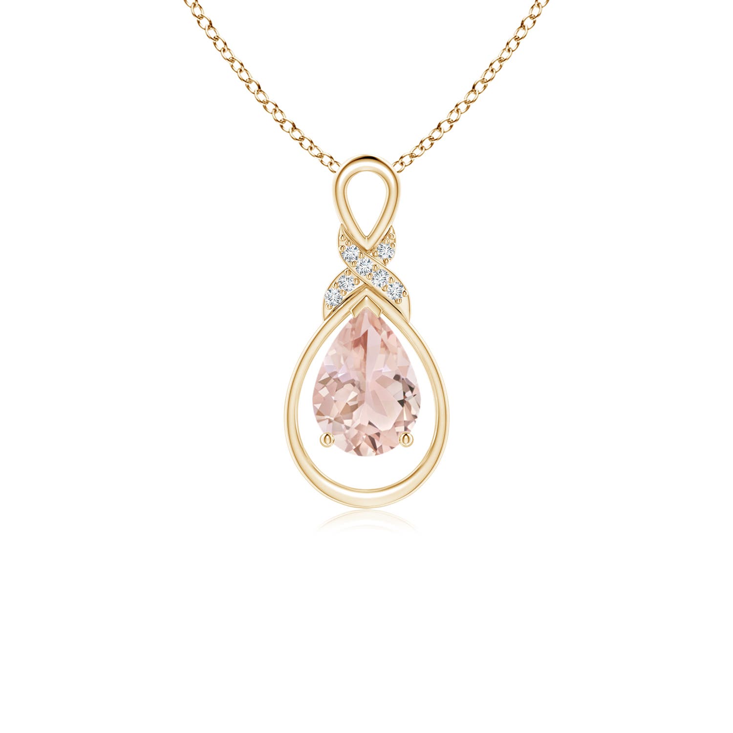 AAA - Morganite / 0.62 CT / 14 KT Yellow Gold