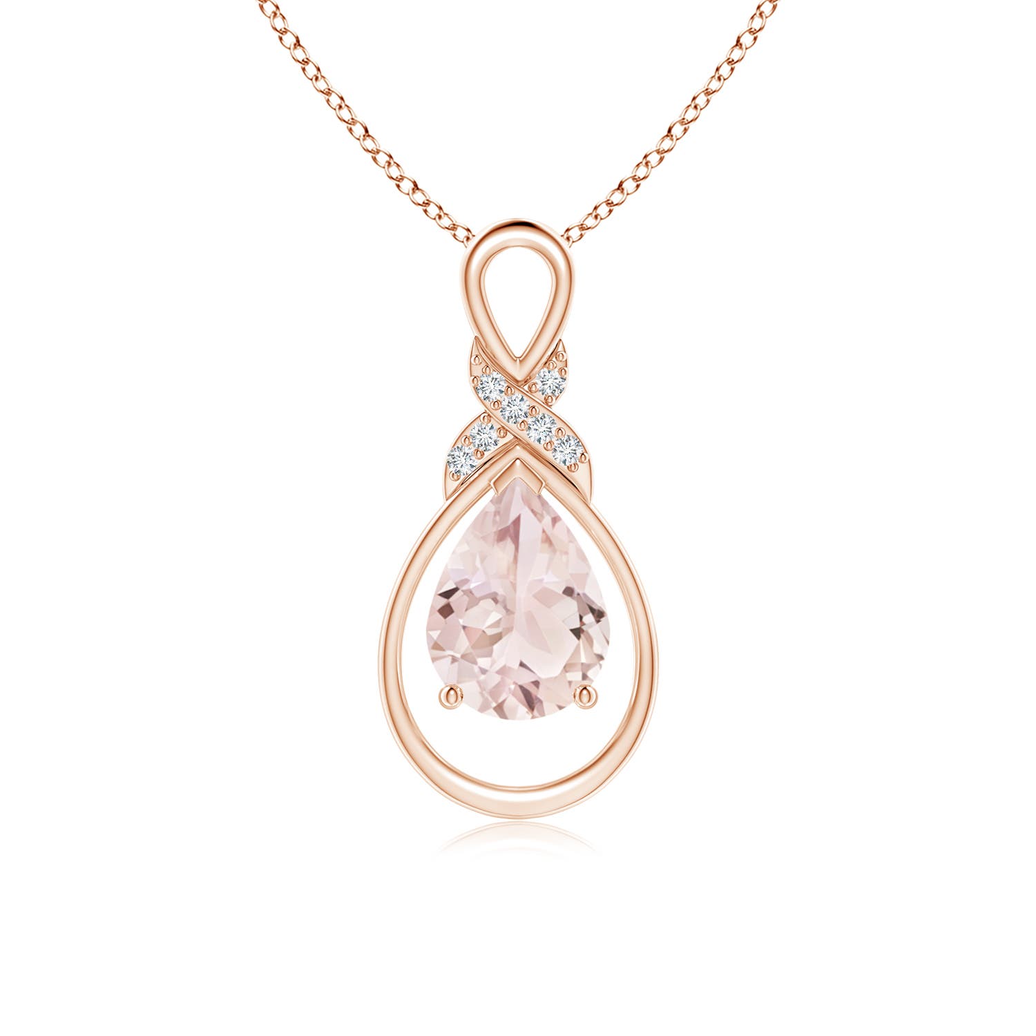 A - Morganite / 0.99 CT / 14 KT Rose Gold