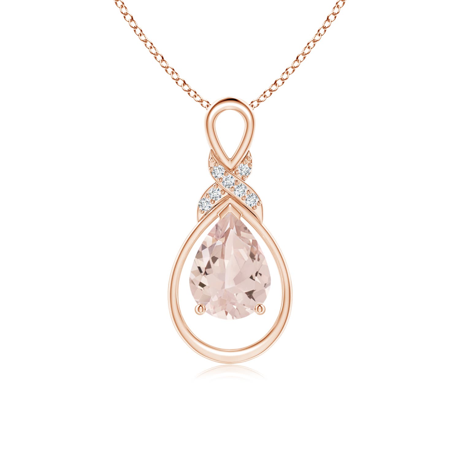 AA - Morganite / 0.99 CT / 14 KT Rose Gold