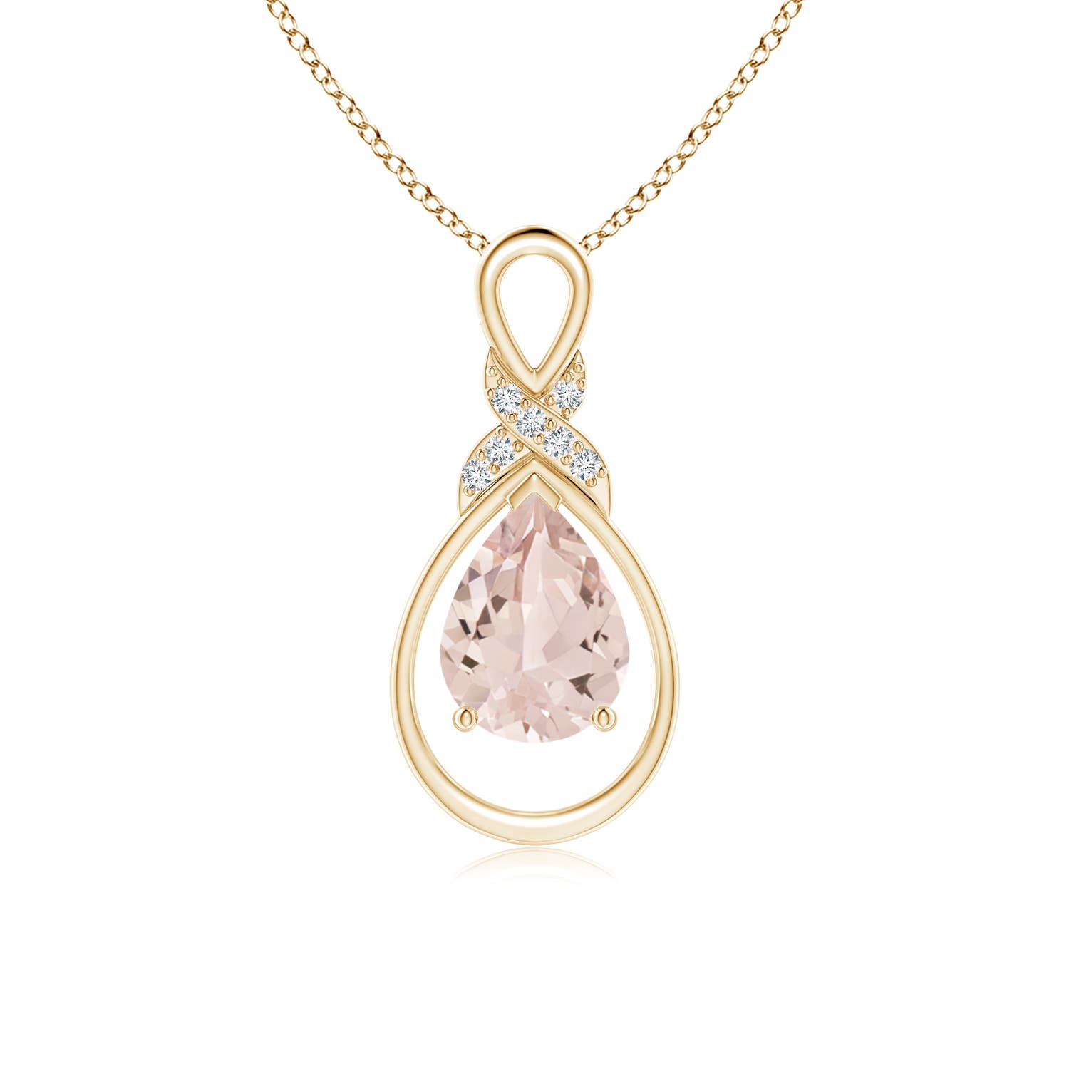 AA - Morganite / 0.99 CT / 14 KT Yellow Gold