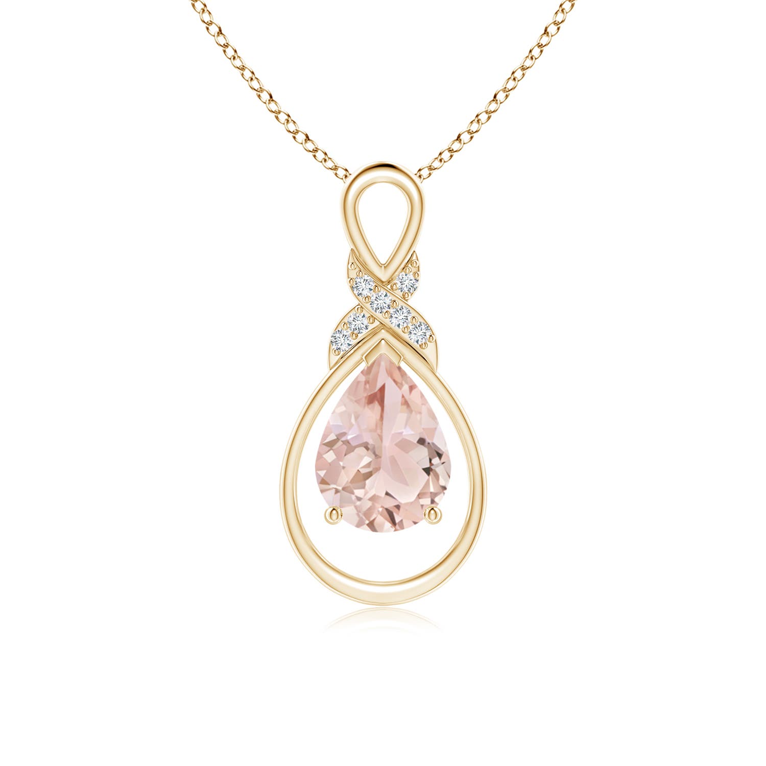 AAA - Morganite / 0.99 CT / 14 KT Yellow Gold