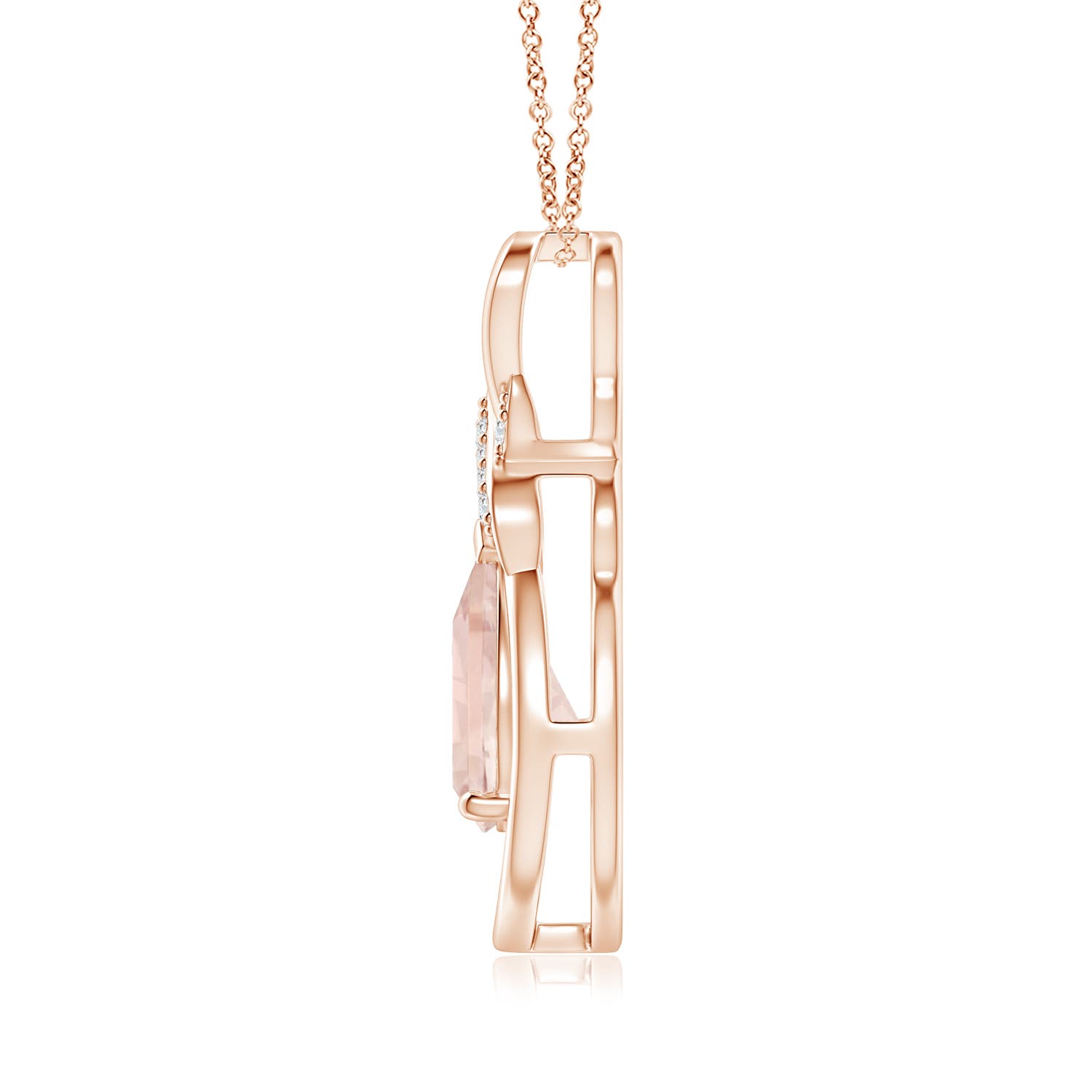 A - Morganite / 1.44 CT / 14 KT Rose Gold