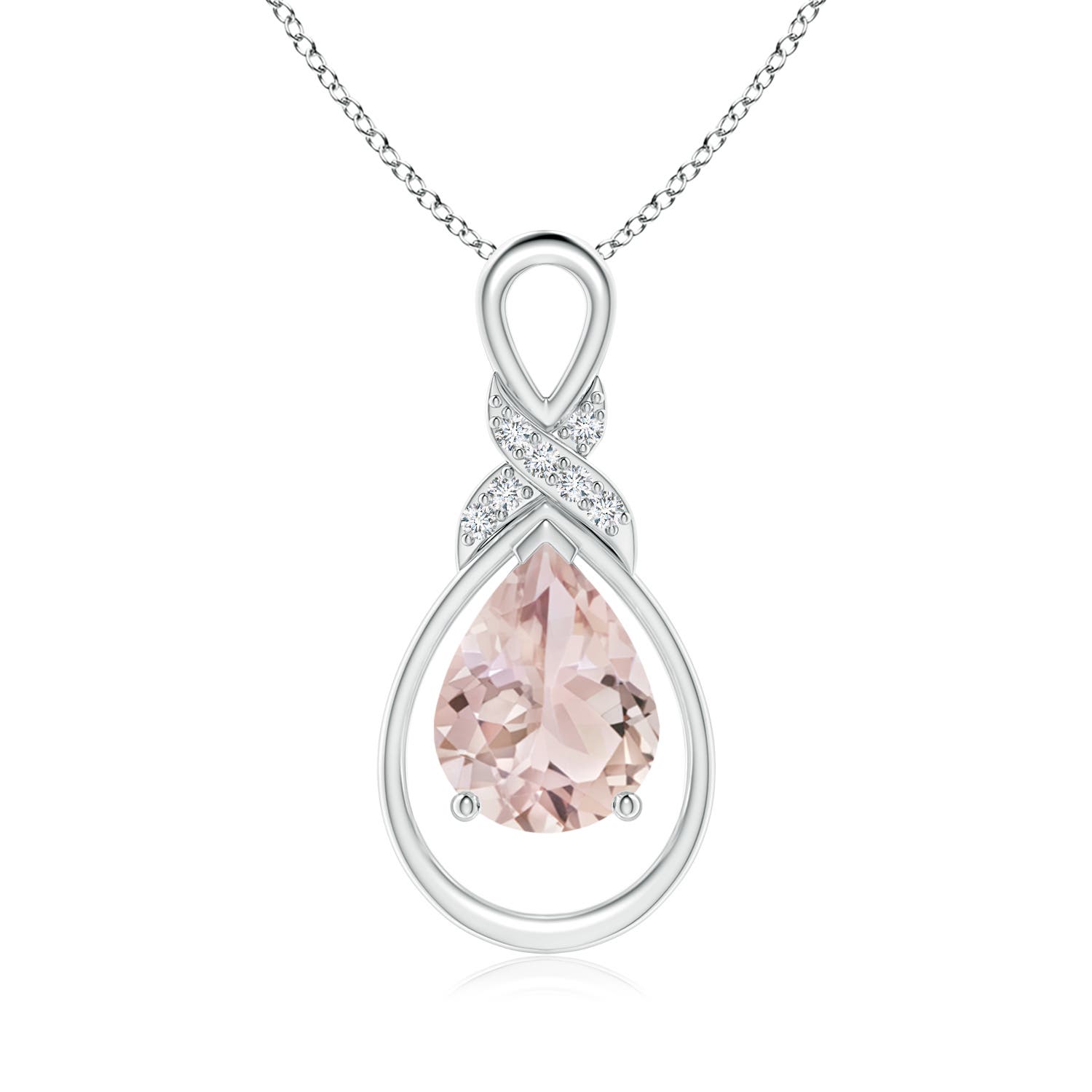 A - Morganite / 1.44 CT / 14 KT White Gold