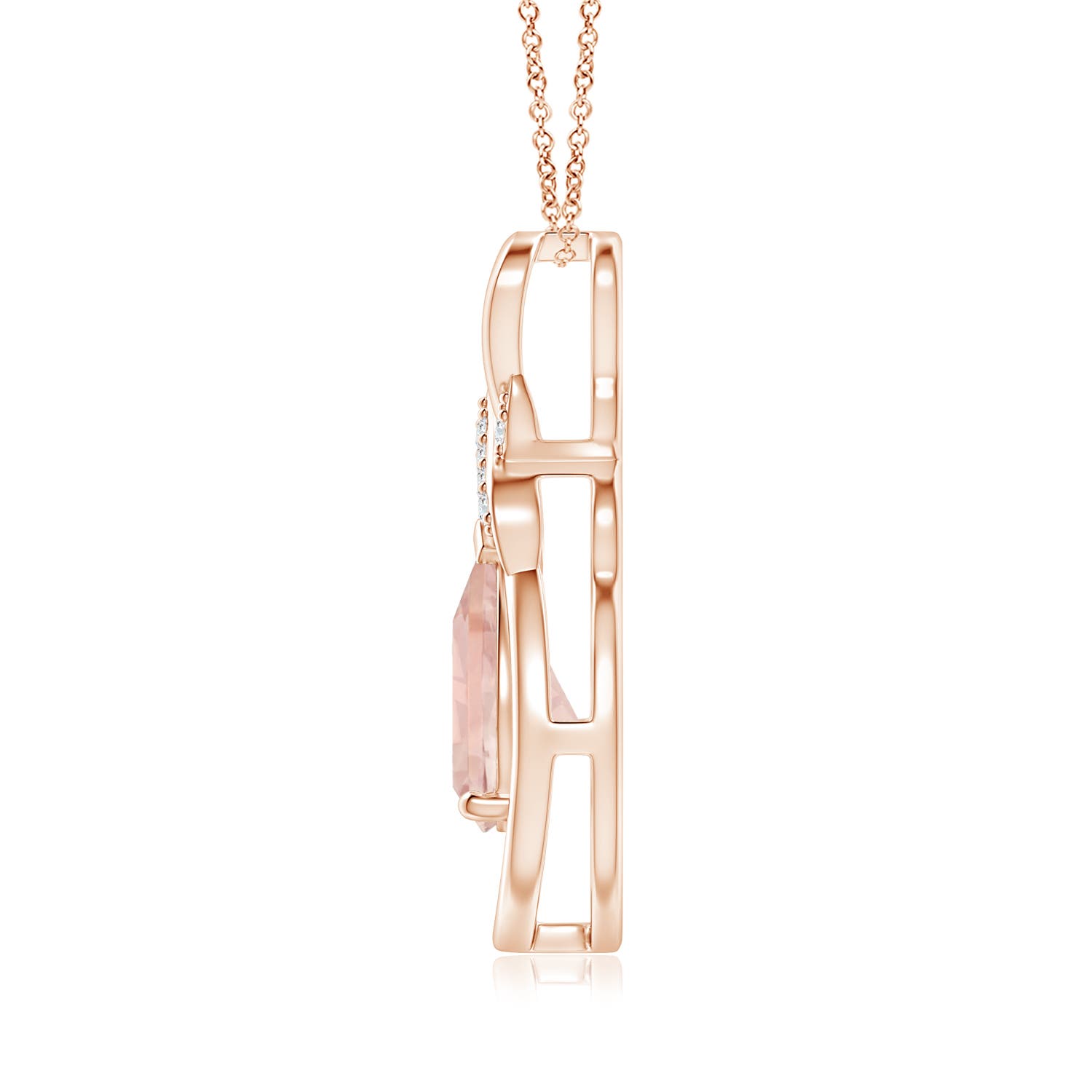 AA - Morganite / 1.44 CT / 14 KT Rose Gold