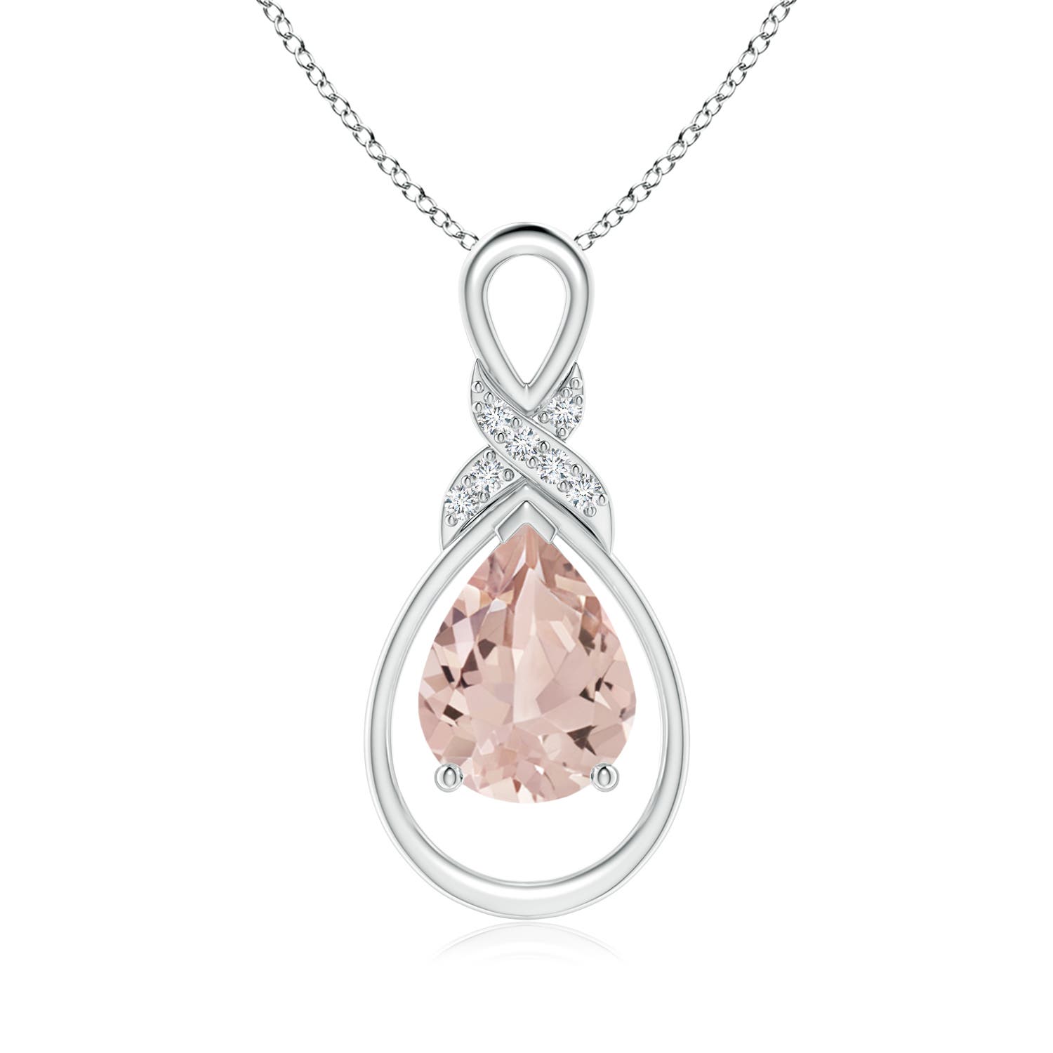 AA - Morganite / 1.44 CT / 14 KT White Gold