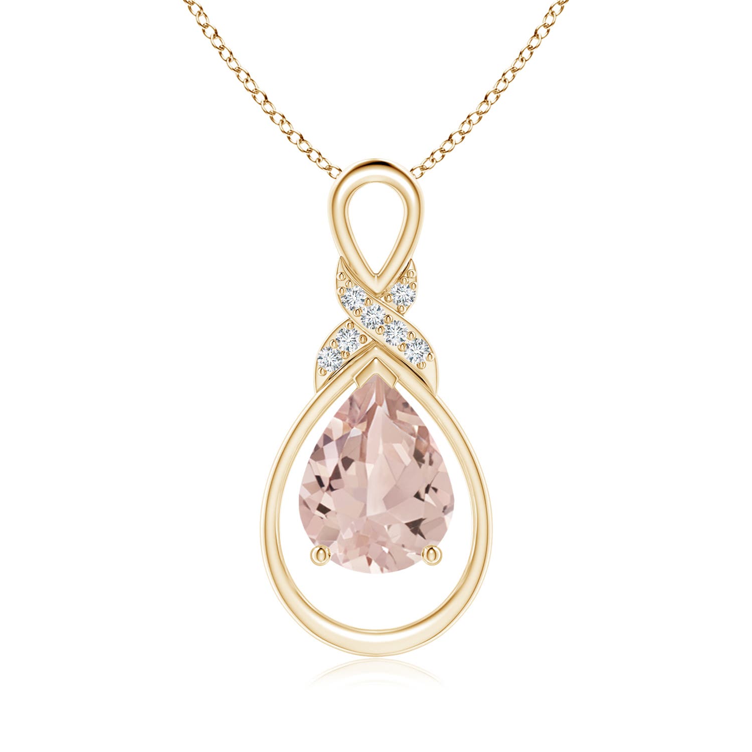 AA - Morganite / 1.44 CT / 14 KT Yellow Gold