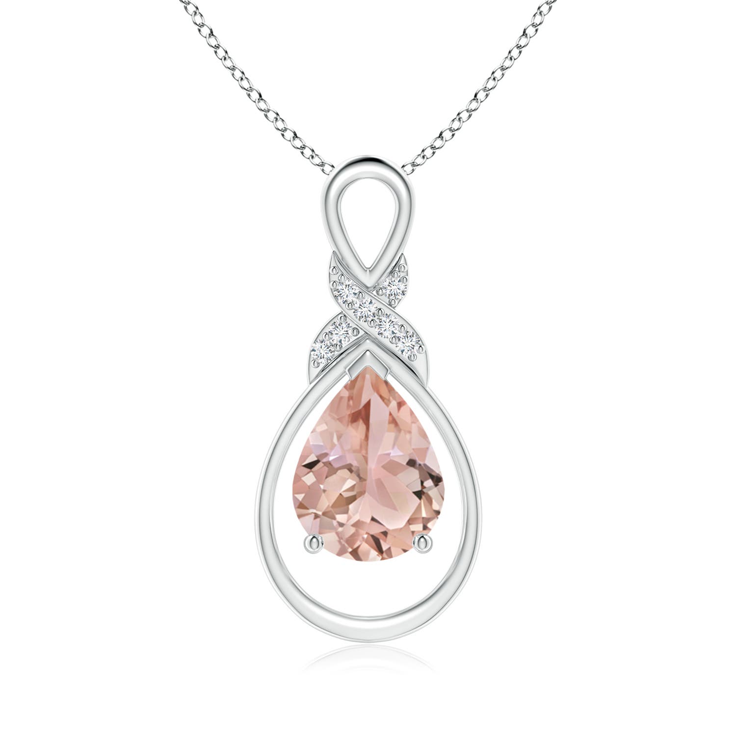 AAA - Morganite / 1.44 CT / 14 KT White Gold