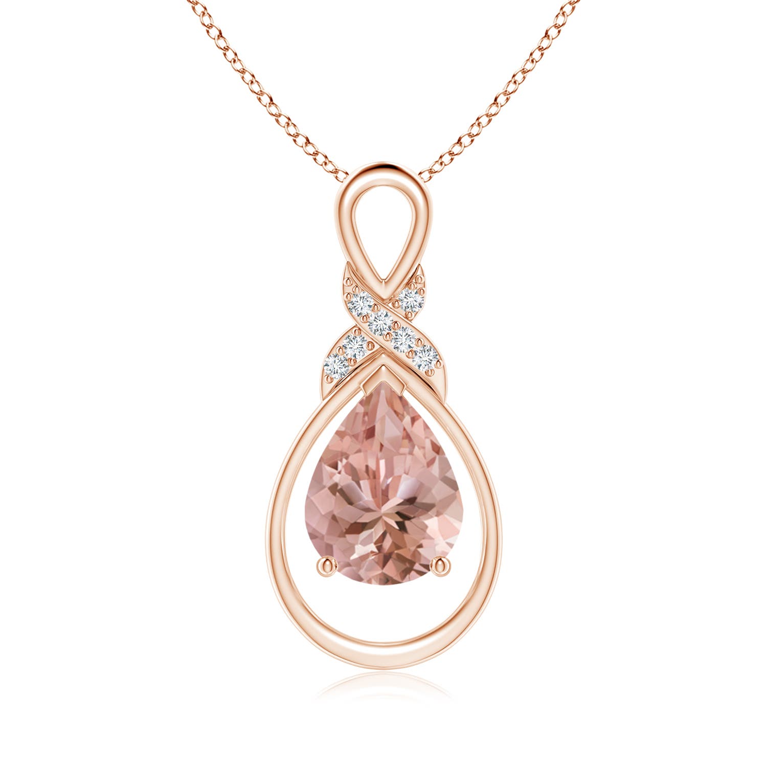 AAAA - Morganite / 1.44 CT / 14 KT Rose Gold