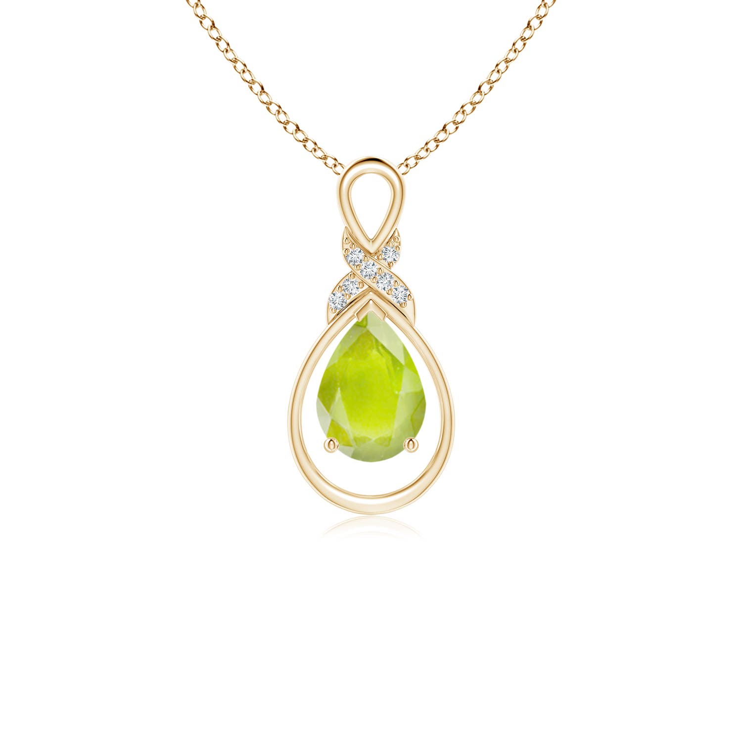 A - Peridot / 0.72 CT / 14 KT Yellow Gold