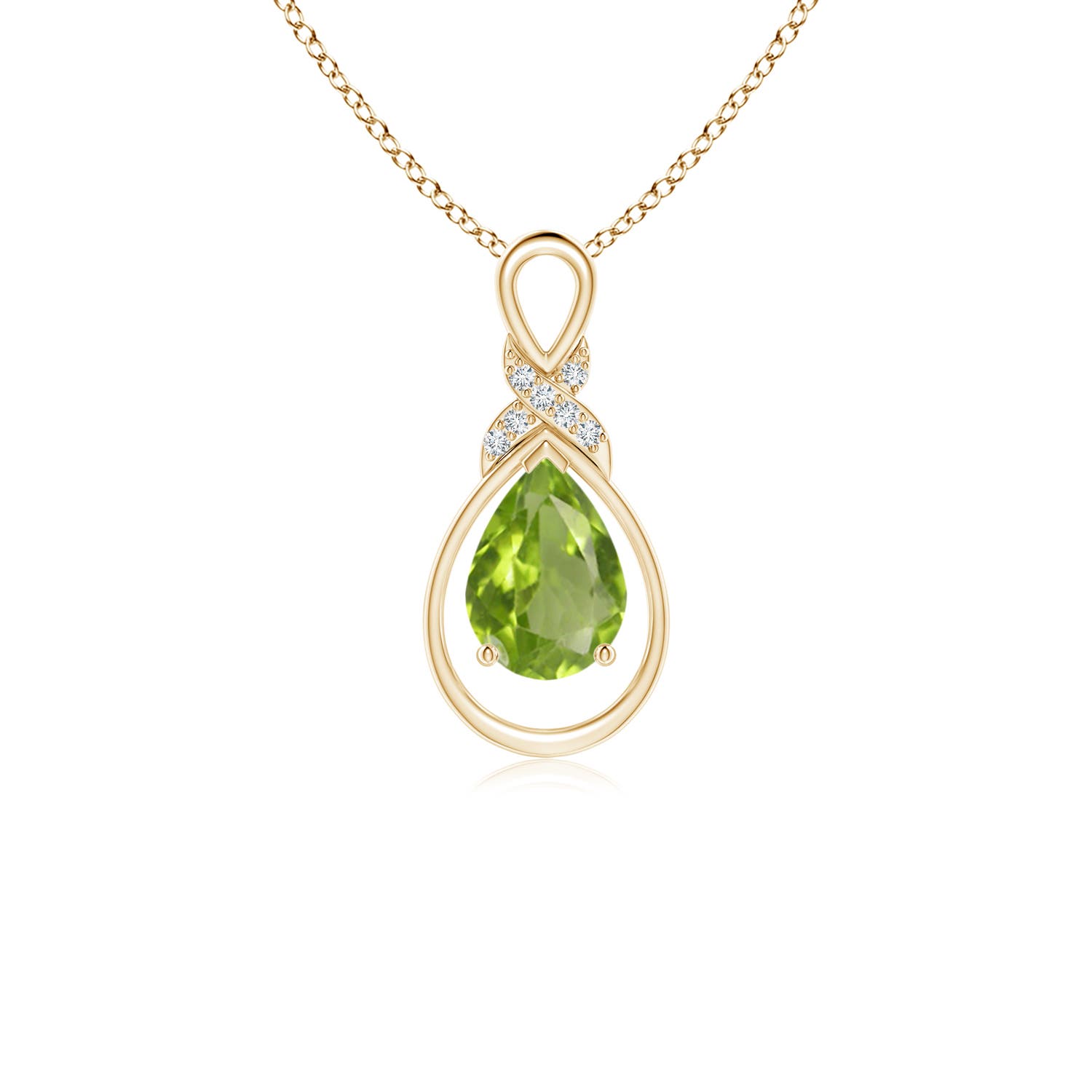 AA - Peridot / 0.72 CT / 14 KT Yellow Gold