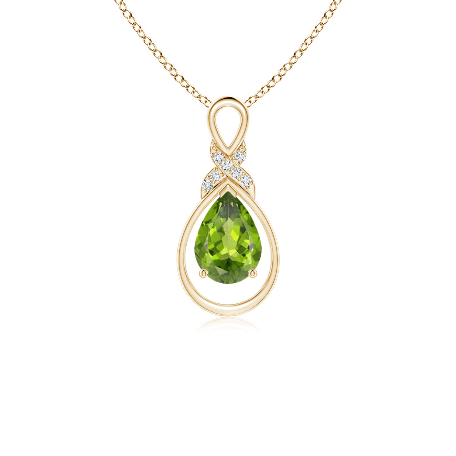 AAA - Peridot / 0.72 CT / 14 KT Yellow Gold