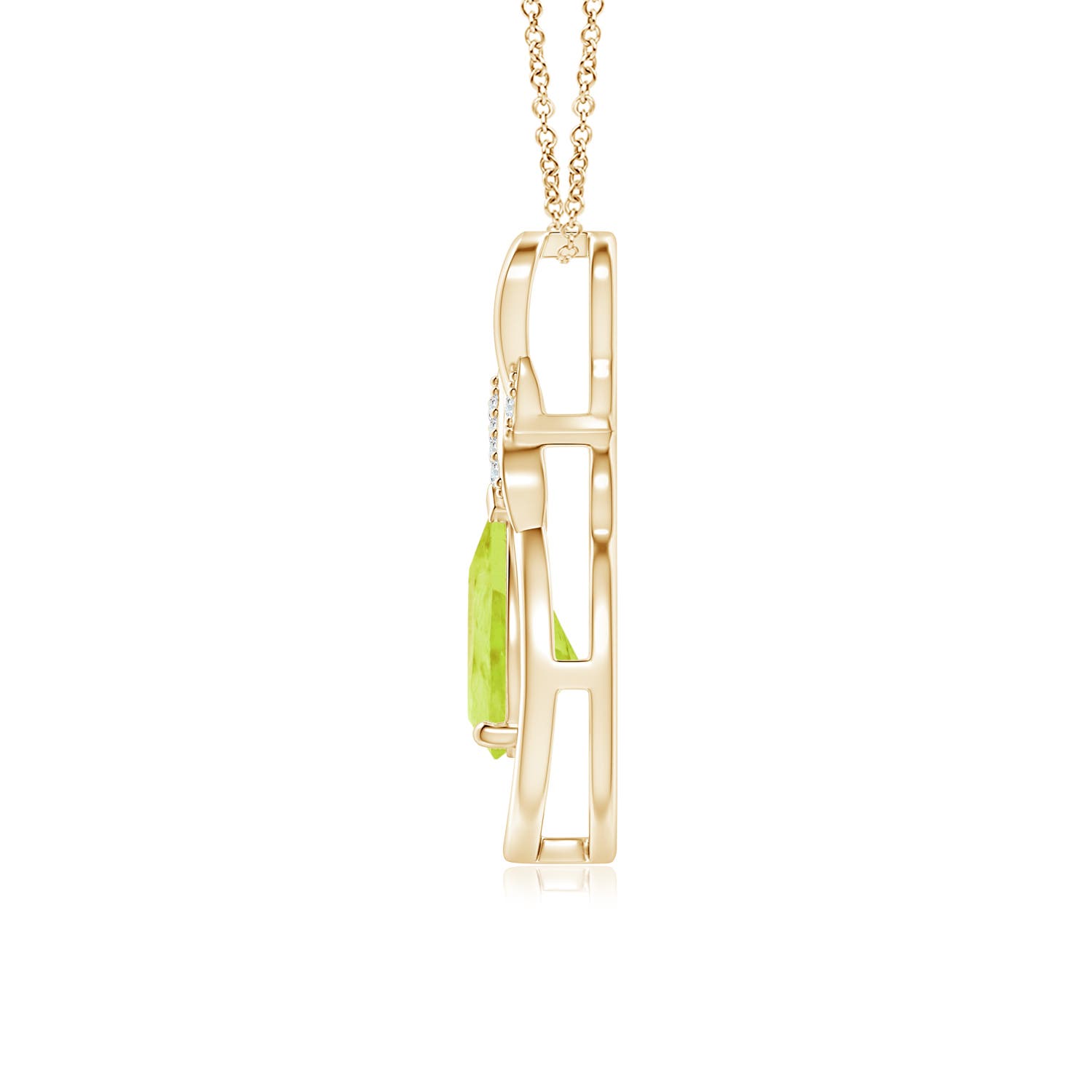 A - Peridot / 1.14 CT / 14 KT Yellow Gold