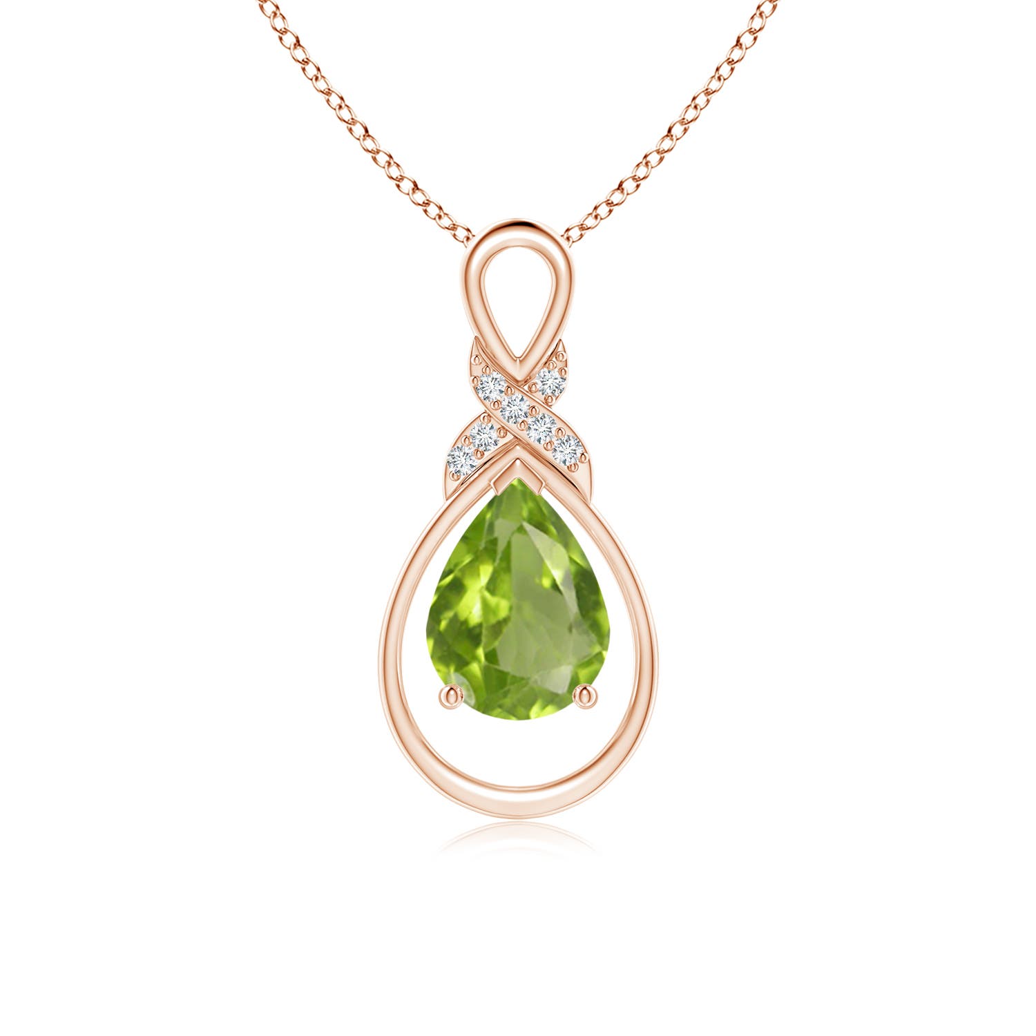 AA - Peridot / 1.14 CT / 14 KT Rose Gold