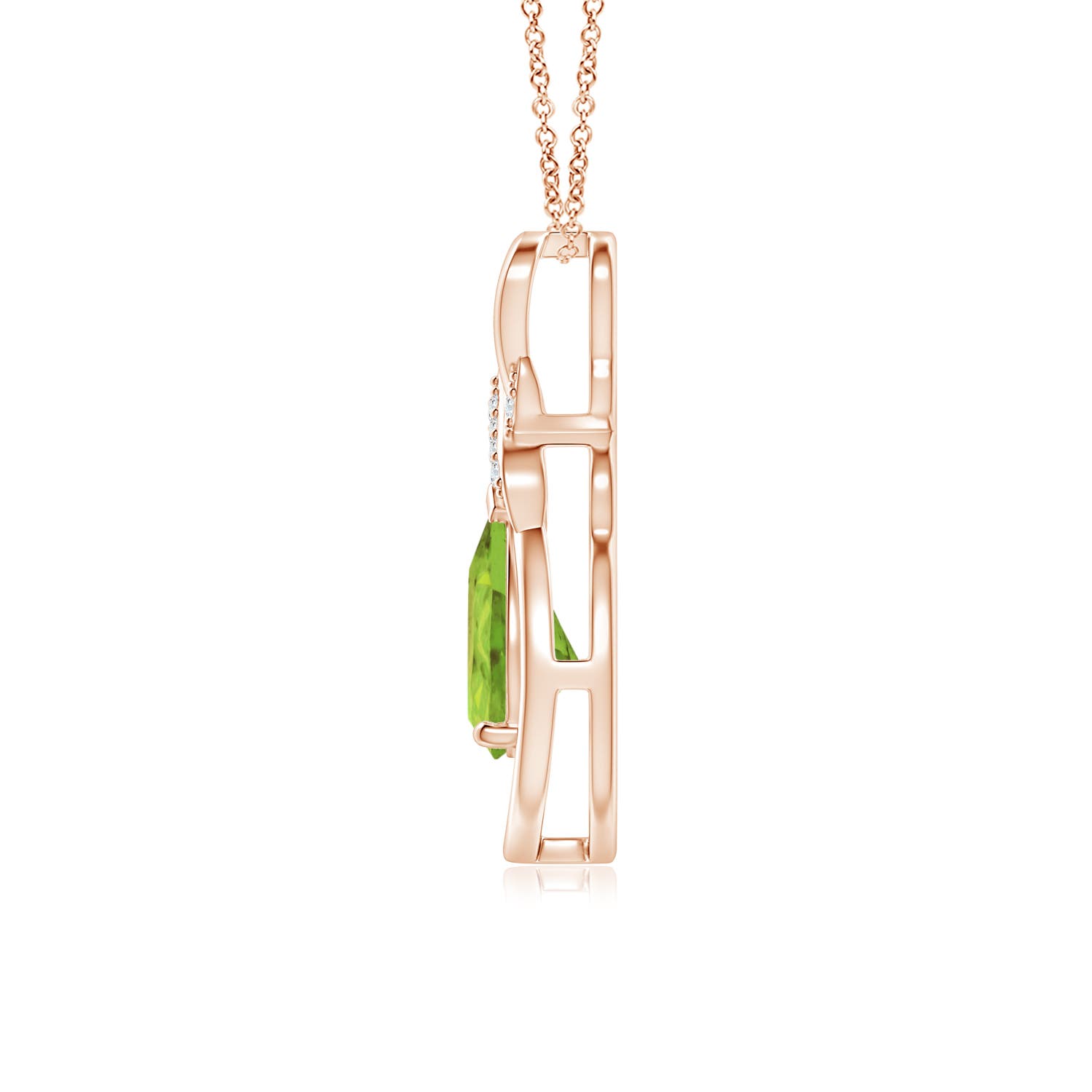 AA - Peridot / 1.14 CT / 14 KT Rose Gold