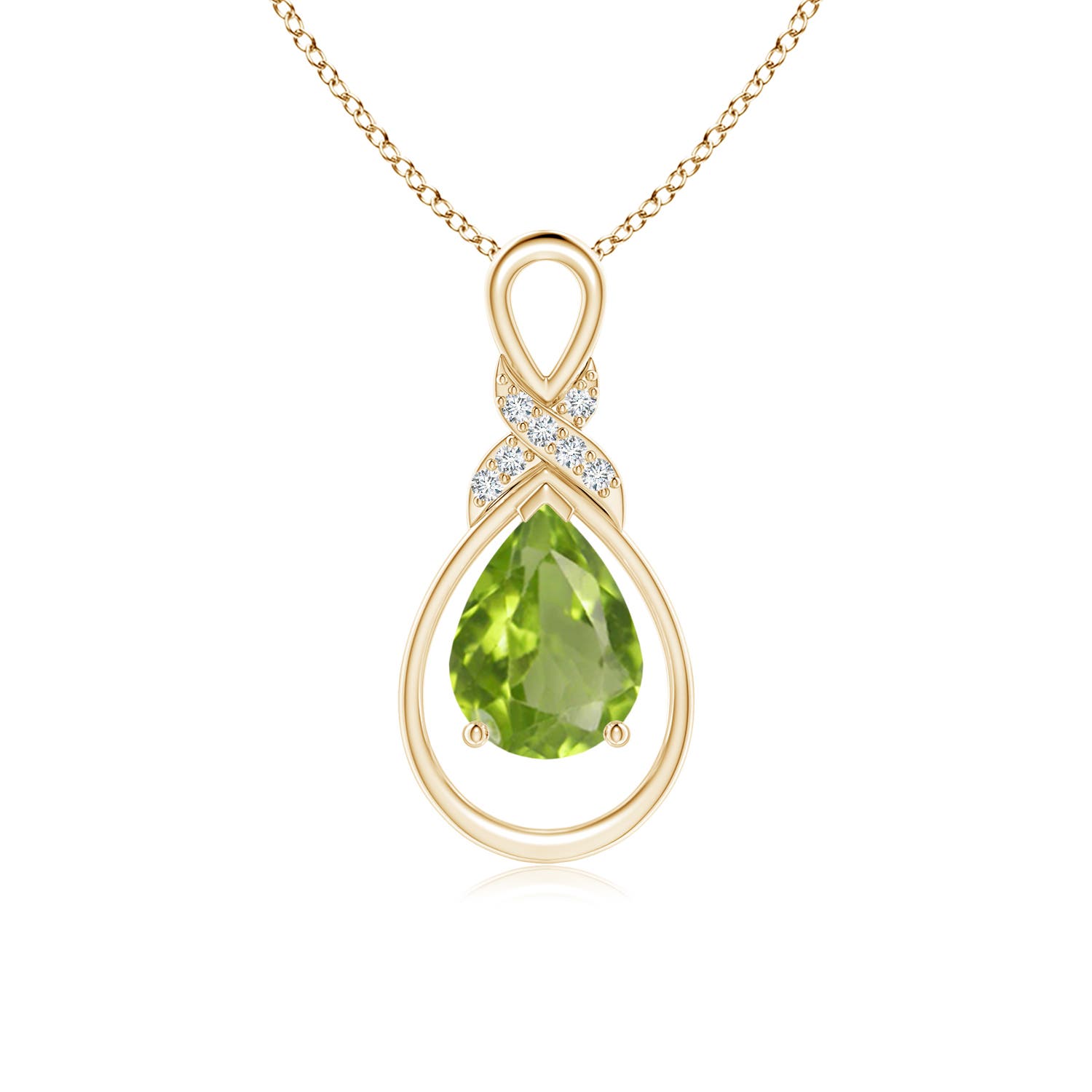 AA - Peridot / 1.14 CT / 14 KT Yellow Gold