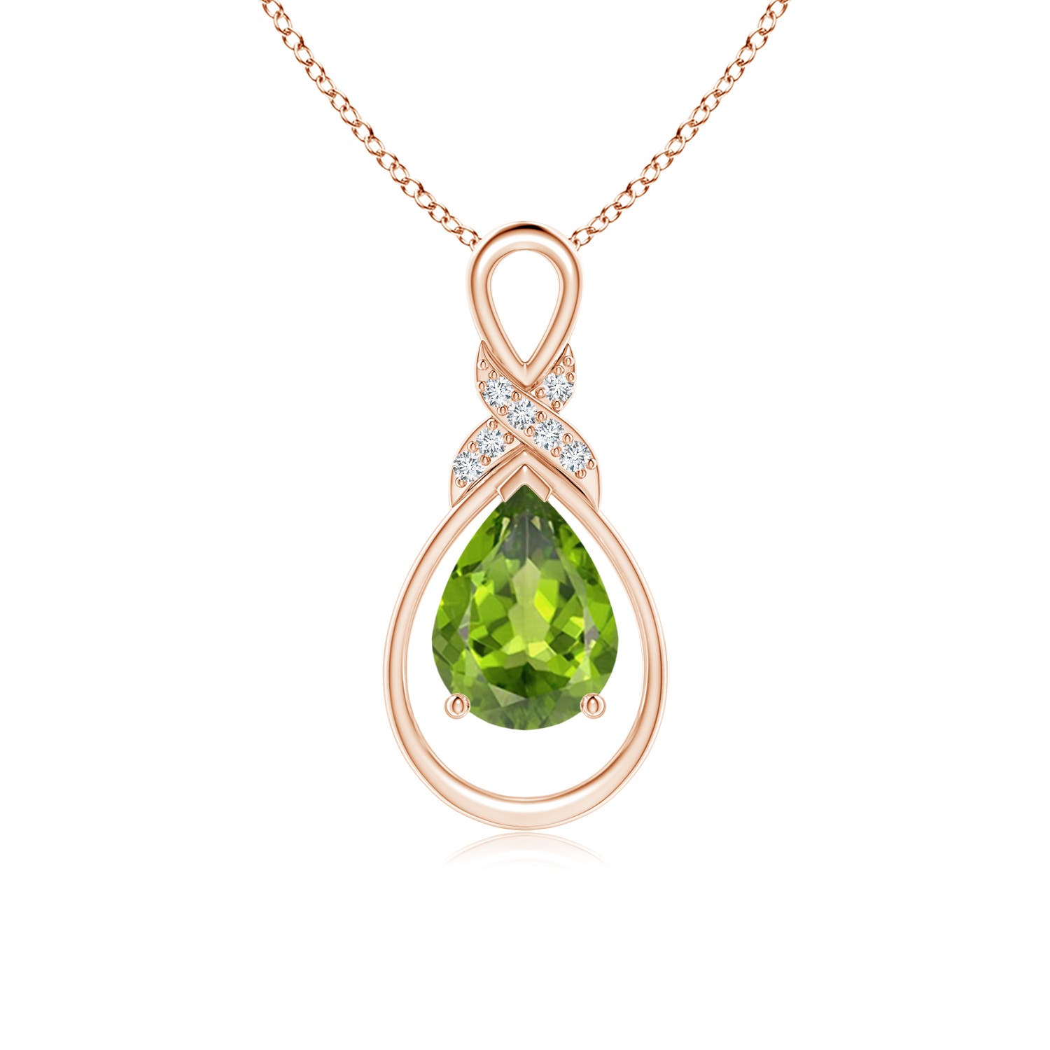 AAA - Peridot / 1.14 CT / 14 KT Rose Gold