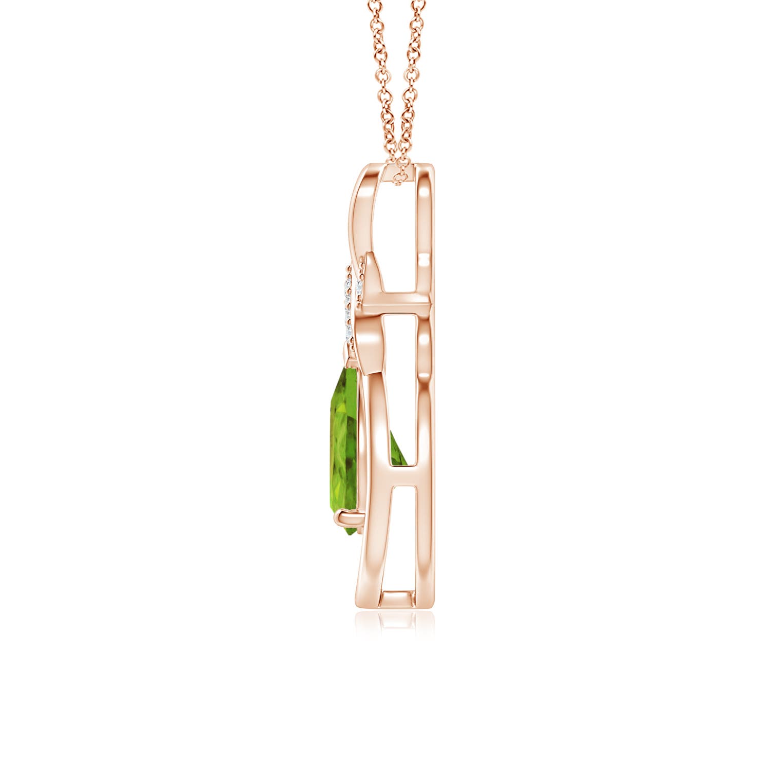 AAA - Peridot / 1.14 CT / 14 KT Rose Gold