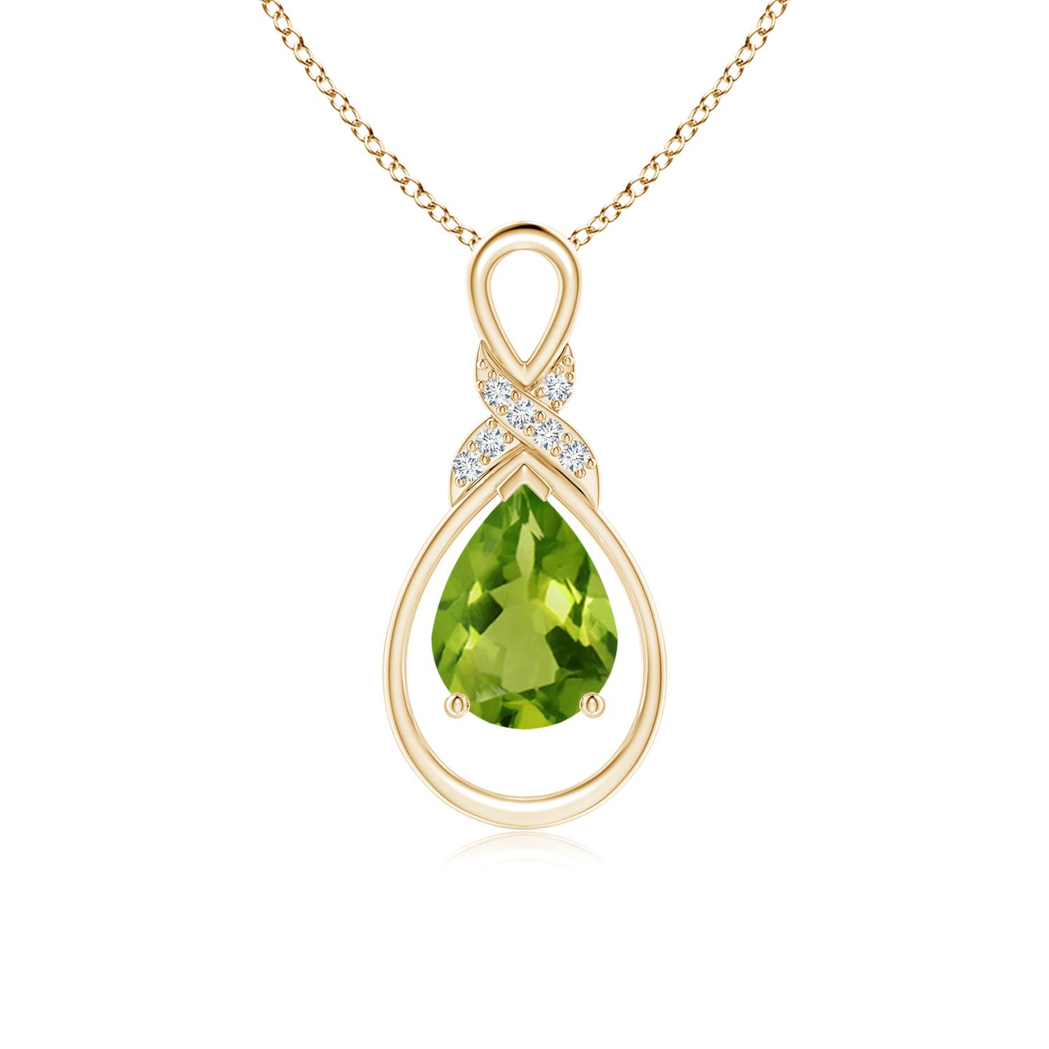 AAAA - Peridot / 1.14 CT / 14 KT Yellow Gold