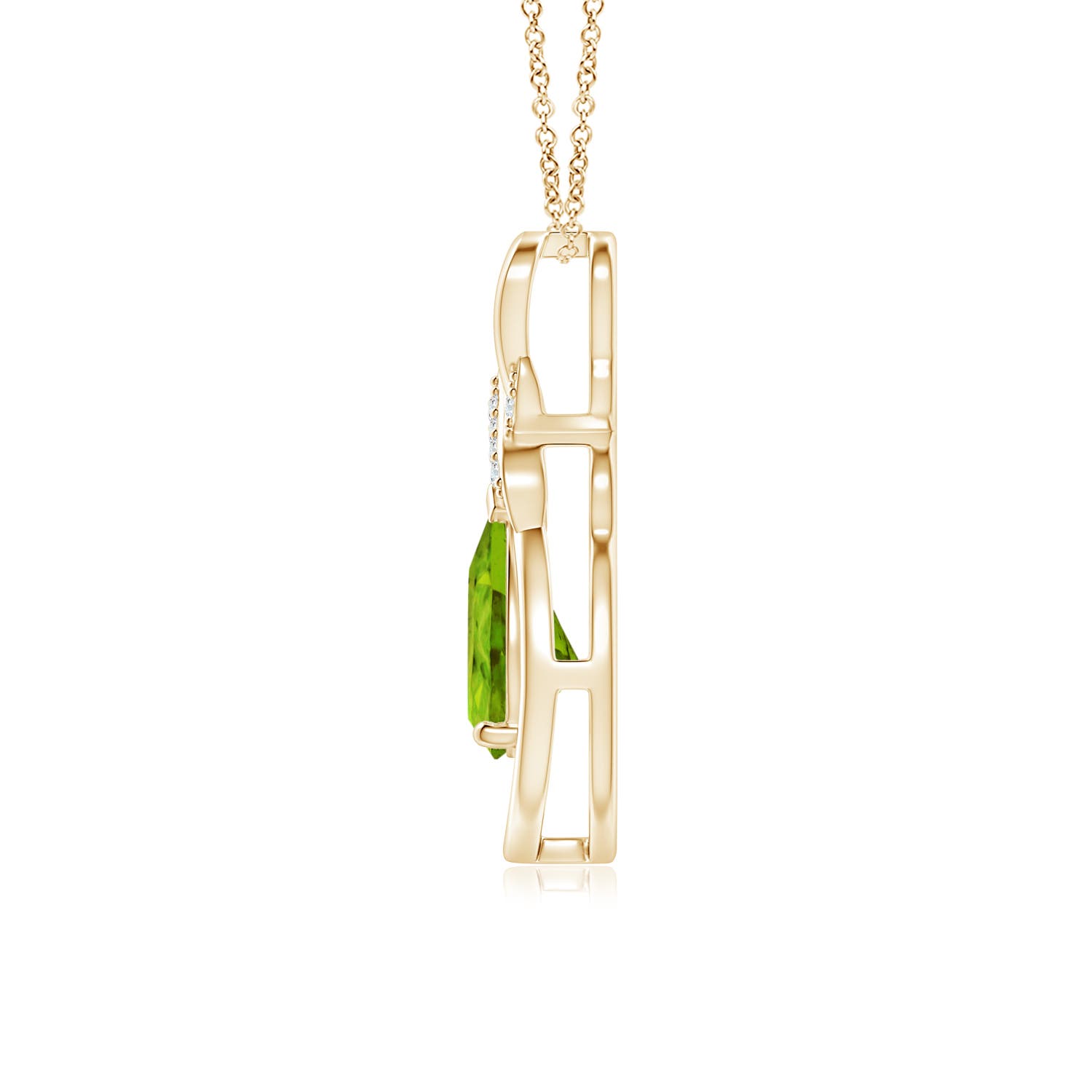 AAAA - Peridot / 1.14 CT / 14 KT Yellow Gold