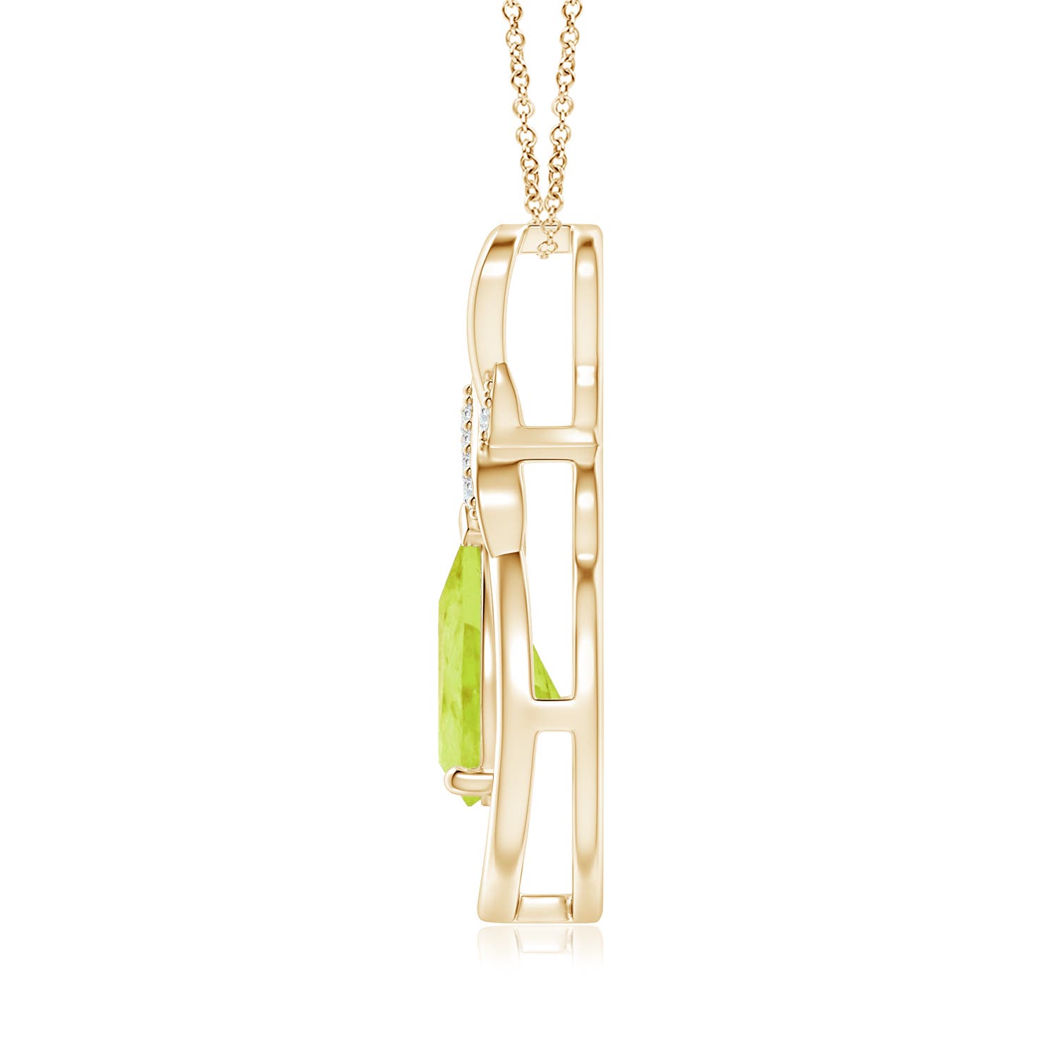 A - Peridot / 1.64 CT / 14 KT Yellow Gold