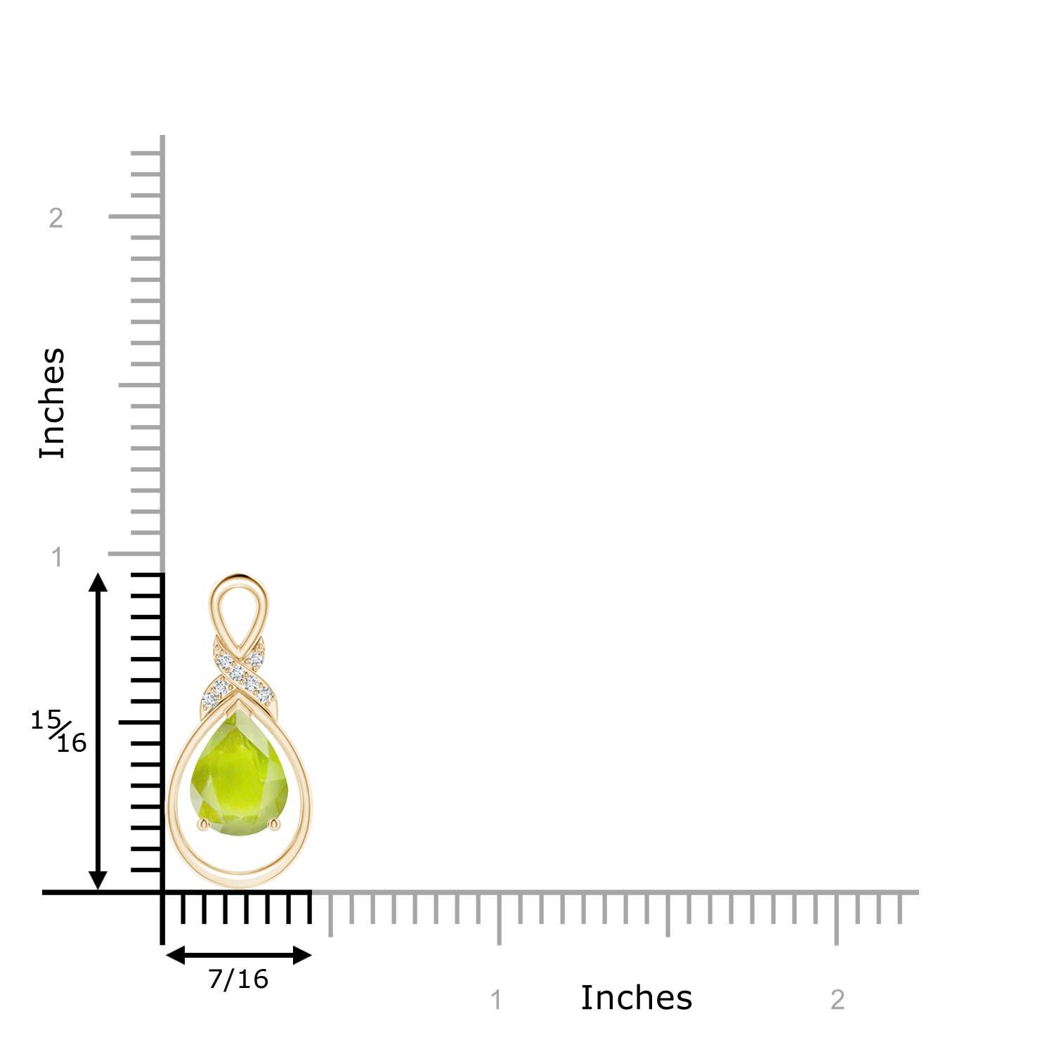 A - Peridot / 1.64 CT / 14 KT Yellow Gold