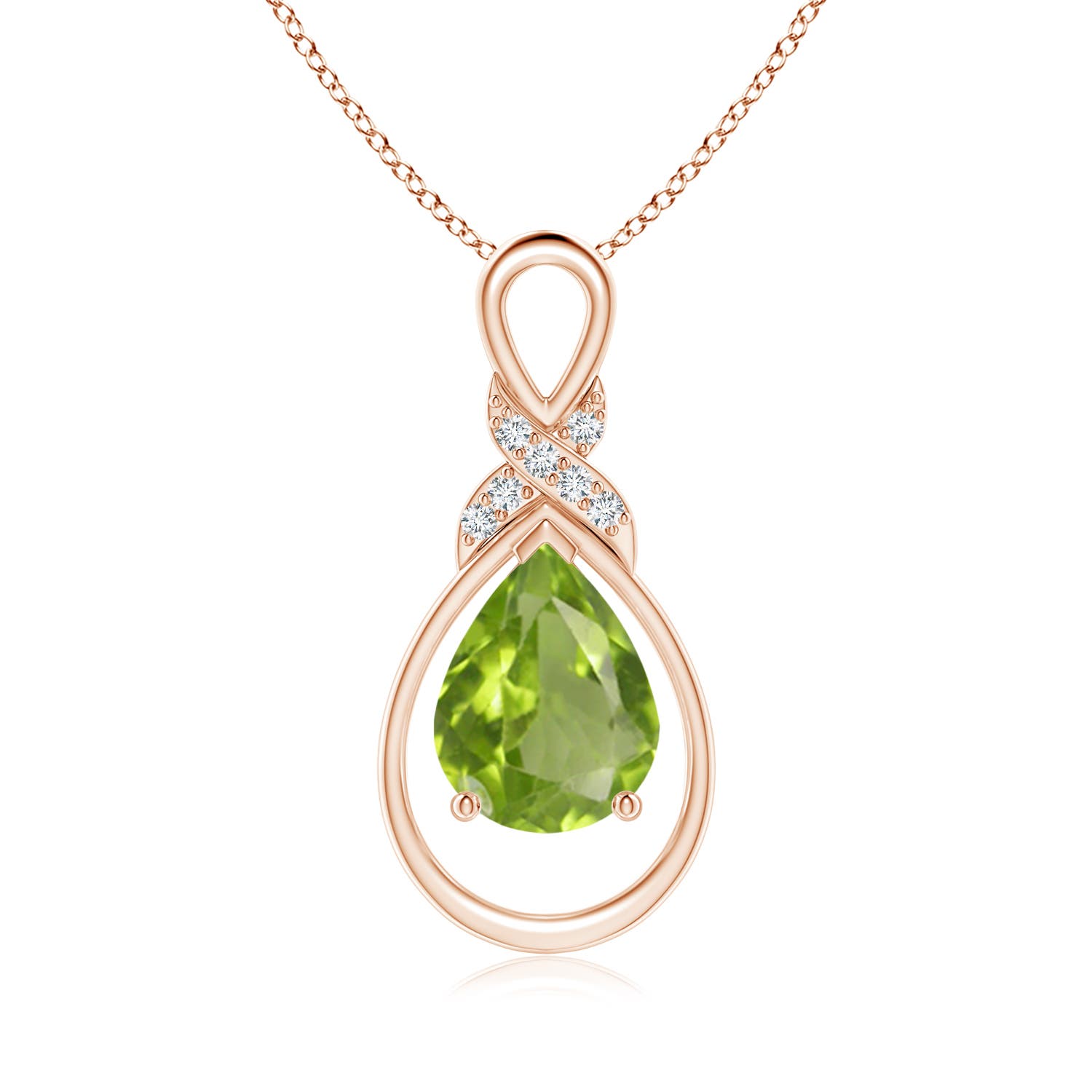 AA - Peridot / 1.64 CT / 14 KT Rose Gold